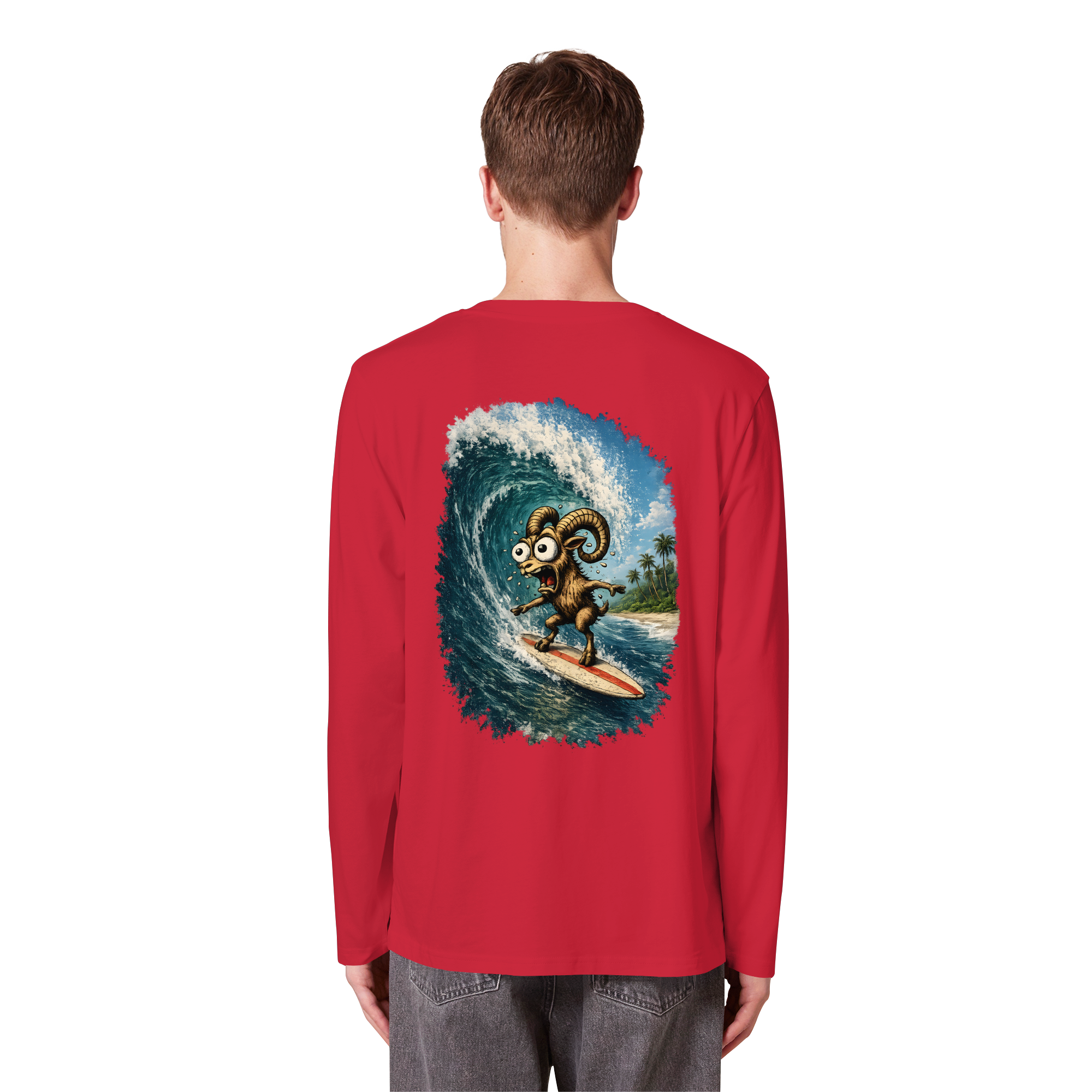 Tiefenblick Urlaub Fun  - Organic Longsleeve T-Shirt
