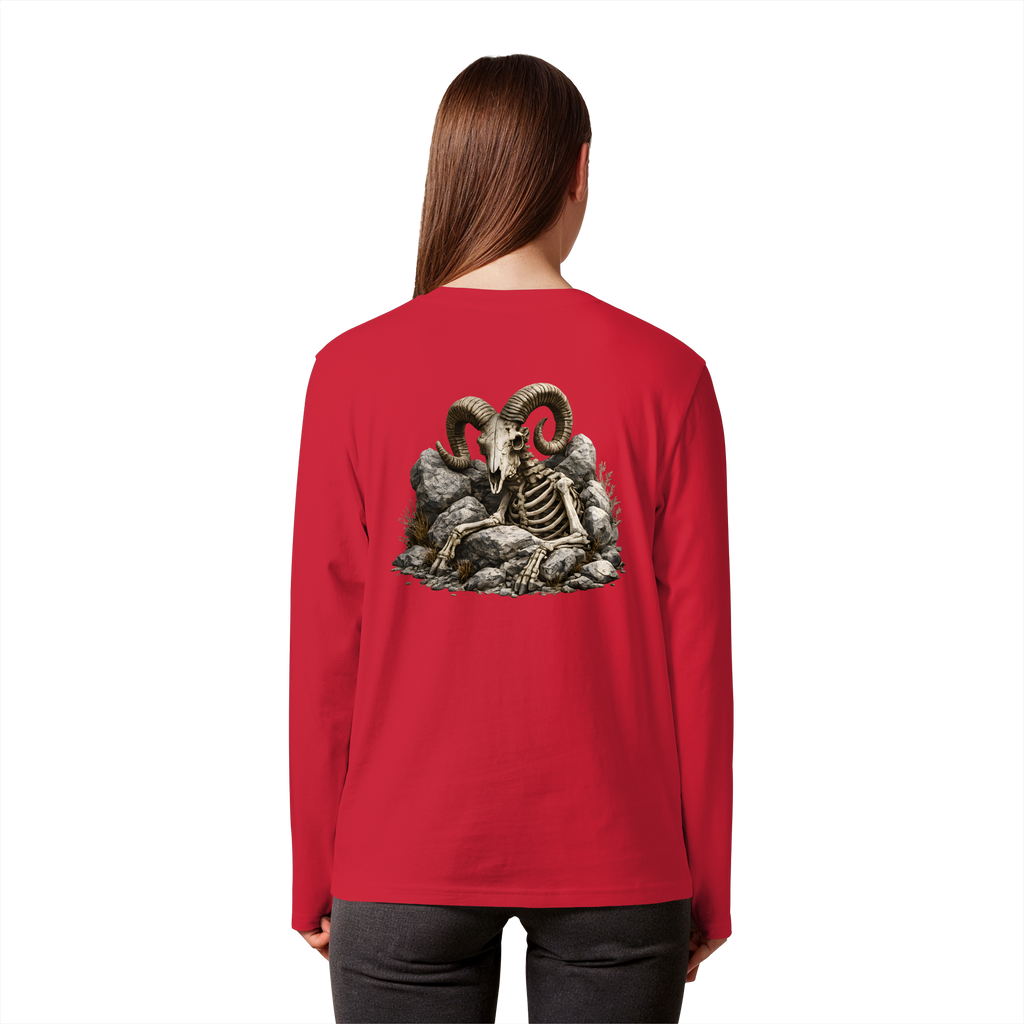 Tiefenblick Skelett Fun - Organic Longsleeve T-Shirt