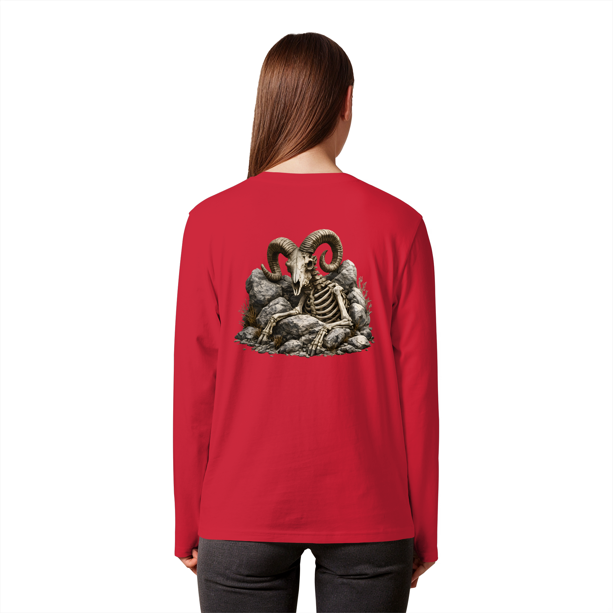 Tiefenblick Skelett Fun - Organic Longsleeve T-Shirt
