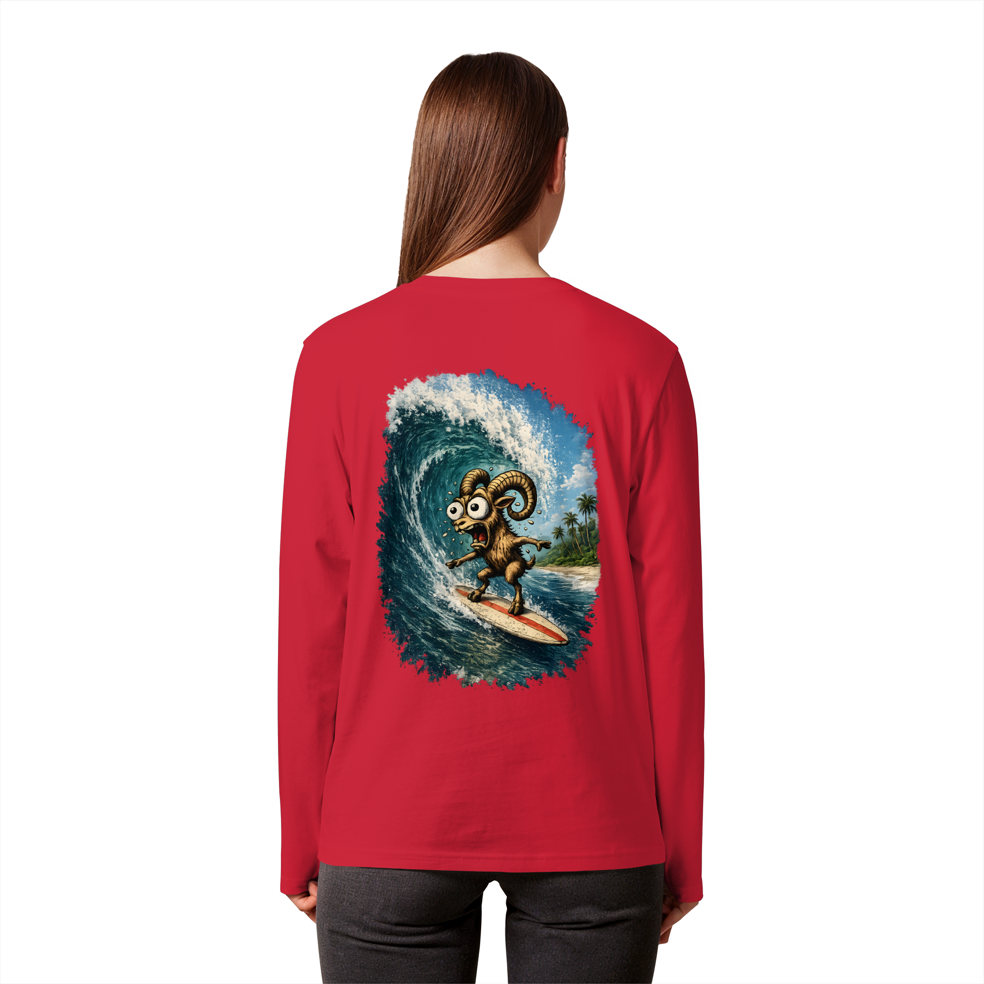 Tiefenblick Urlaub Fun  - Organic Longsleeve T-Shirt