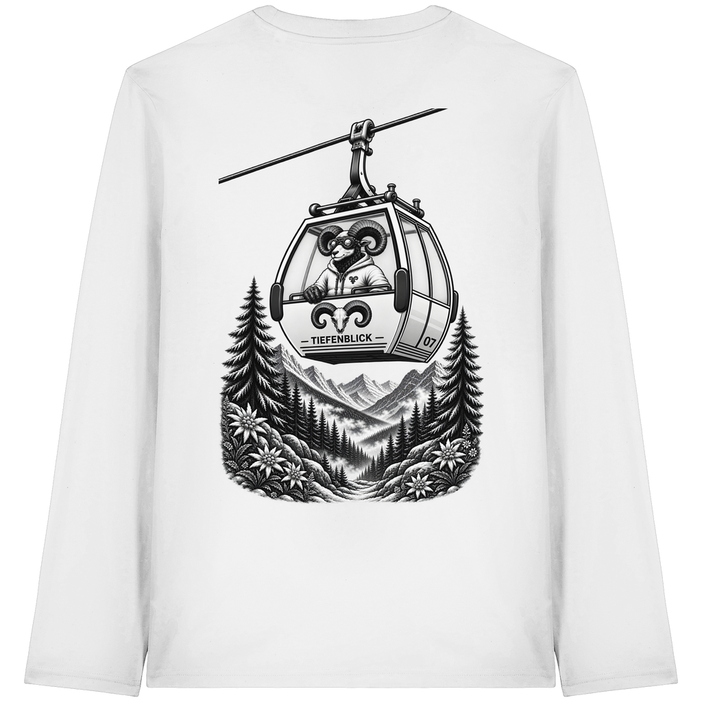 Tiefenblick Gondel Fun  - Organic Longsleeve T-Shirt