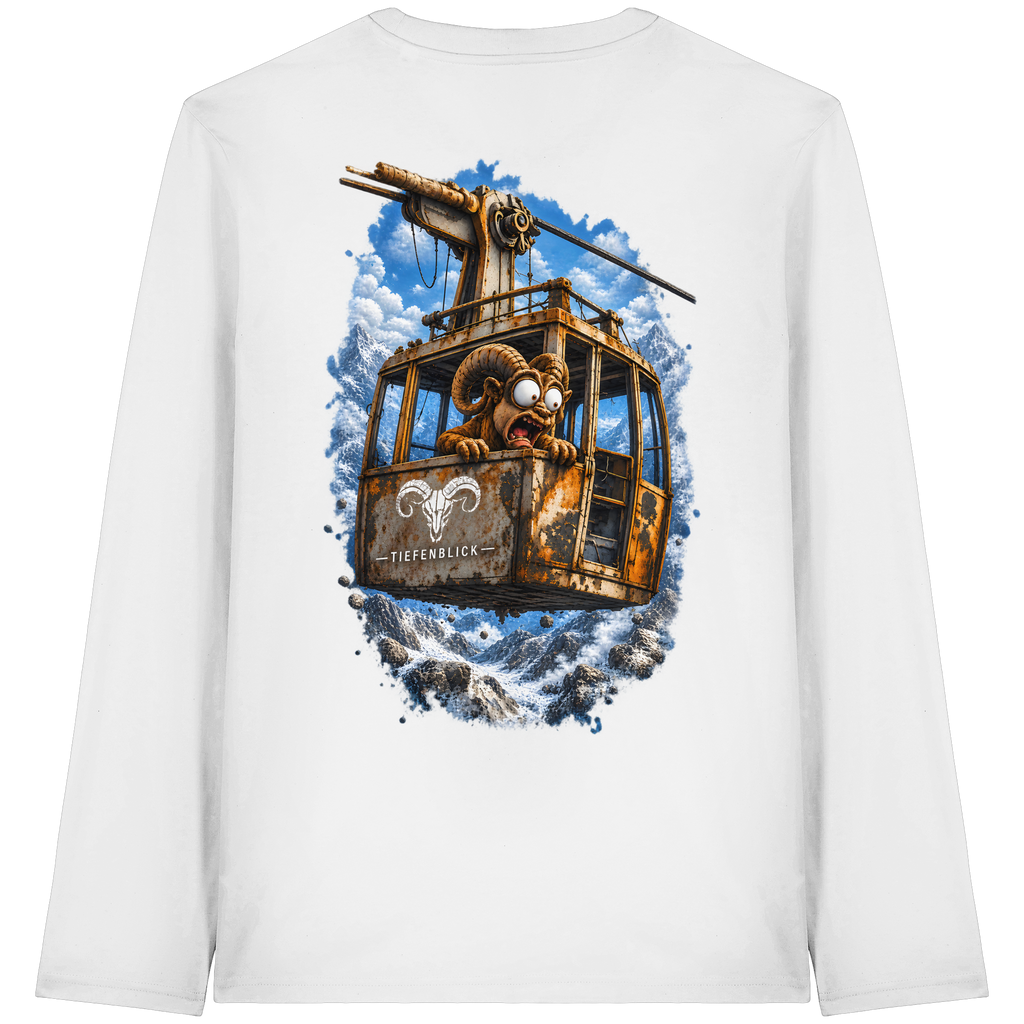 Tiefenblick Adrenalin Gondel Fun - Organic Longsleeve T-Shirt
