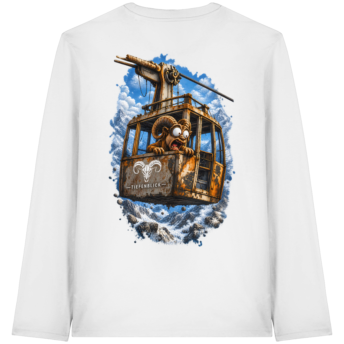 Tiefenblick Adrenalin Gondel Fun - Organic Longsleeve T-Shirt