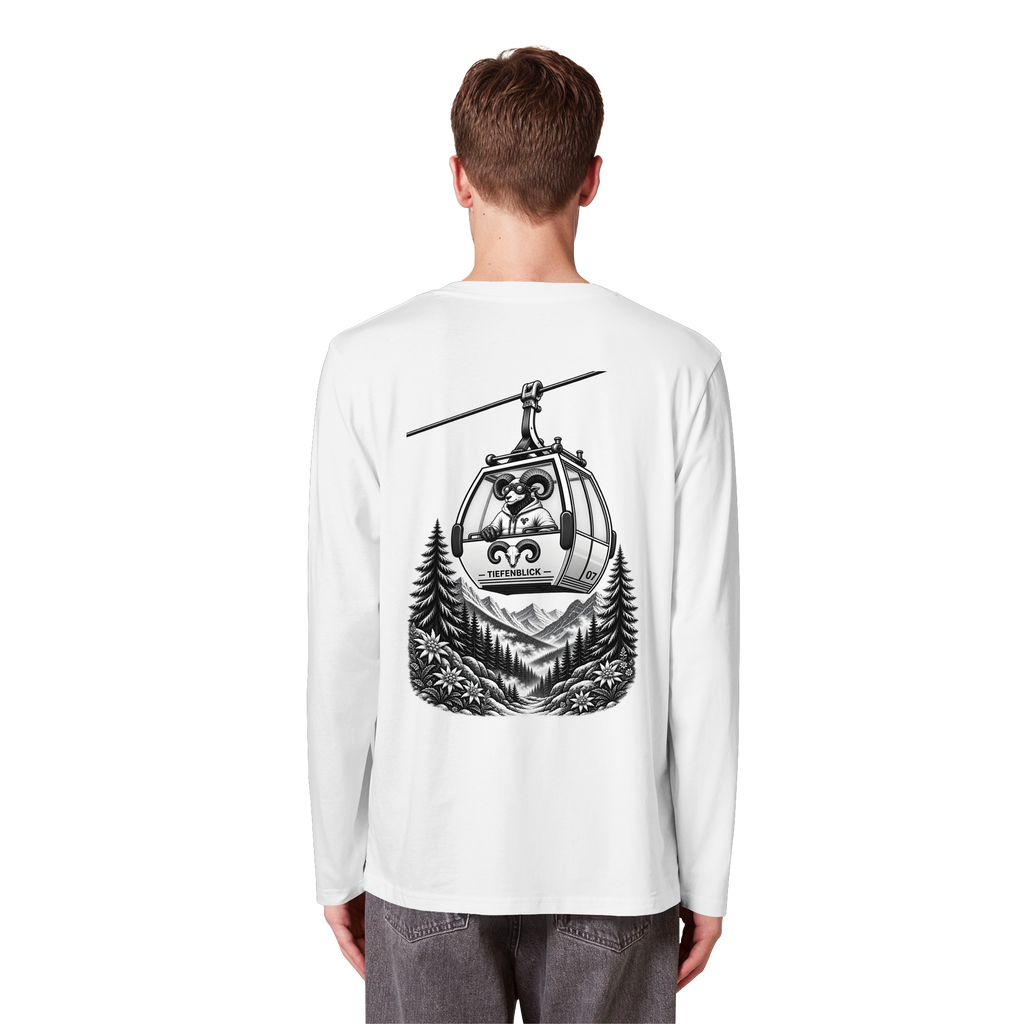 Tiefenblick Gondel Fun  - Organic Longsleeve T-Shirt