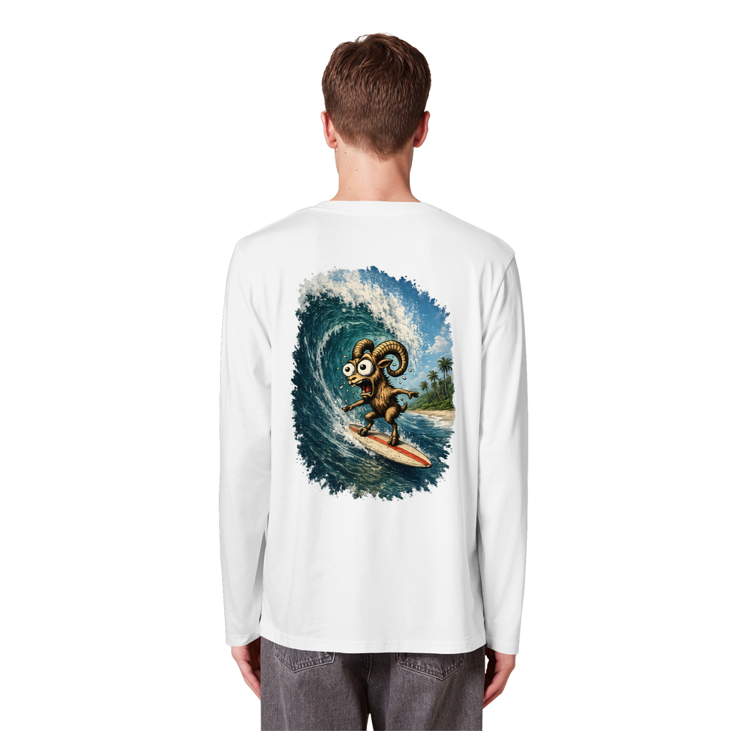 Tiefenblick Urlaub Fun  - Organic Longsleeve T-Shirt