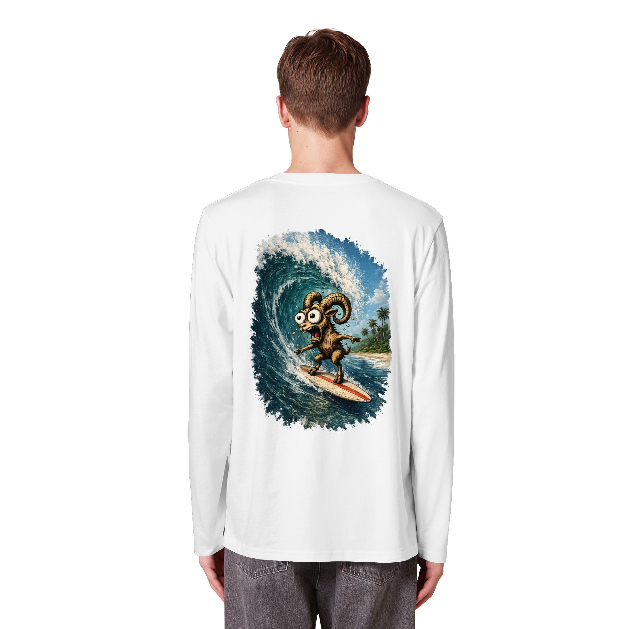 Tiefenblick Urlaub Fun  - Organic Longsleeve T-Shirt