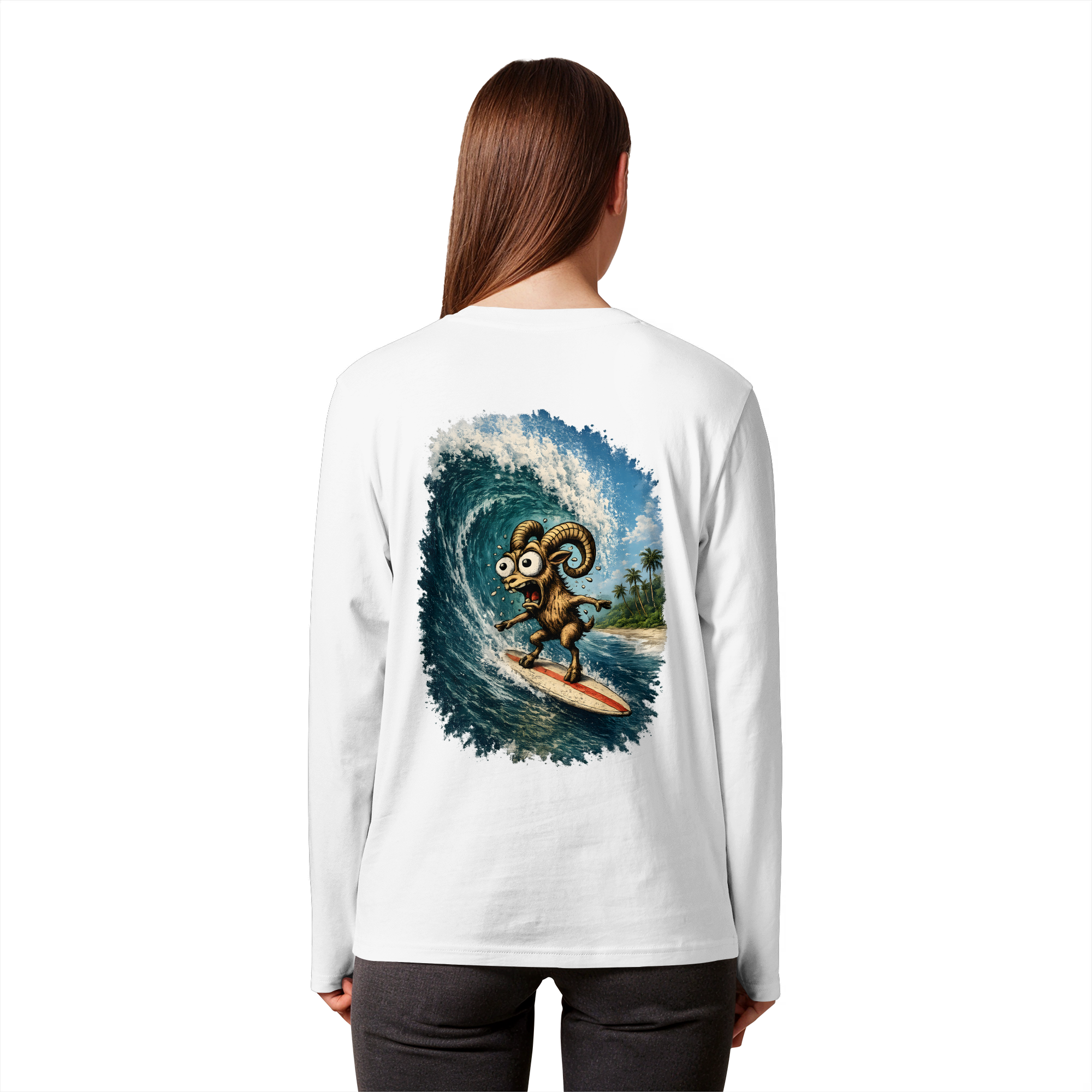 Tiefenblick Urlaub Fun  - Organic Longsleeve T-Shirt