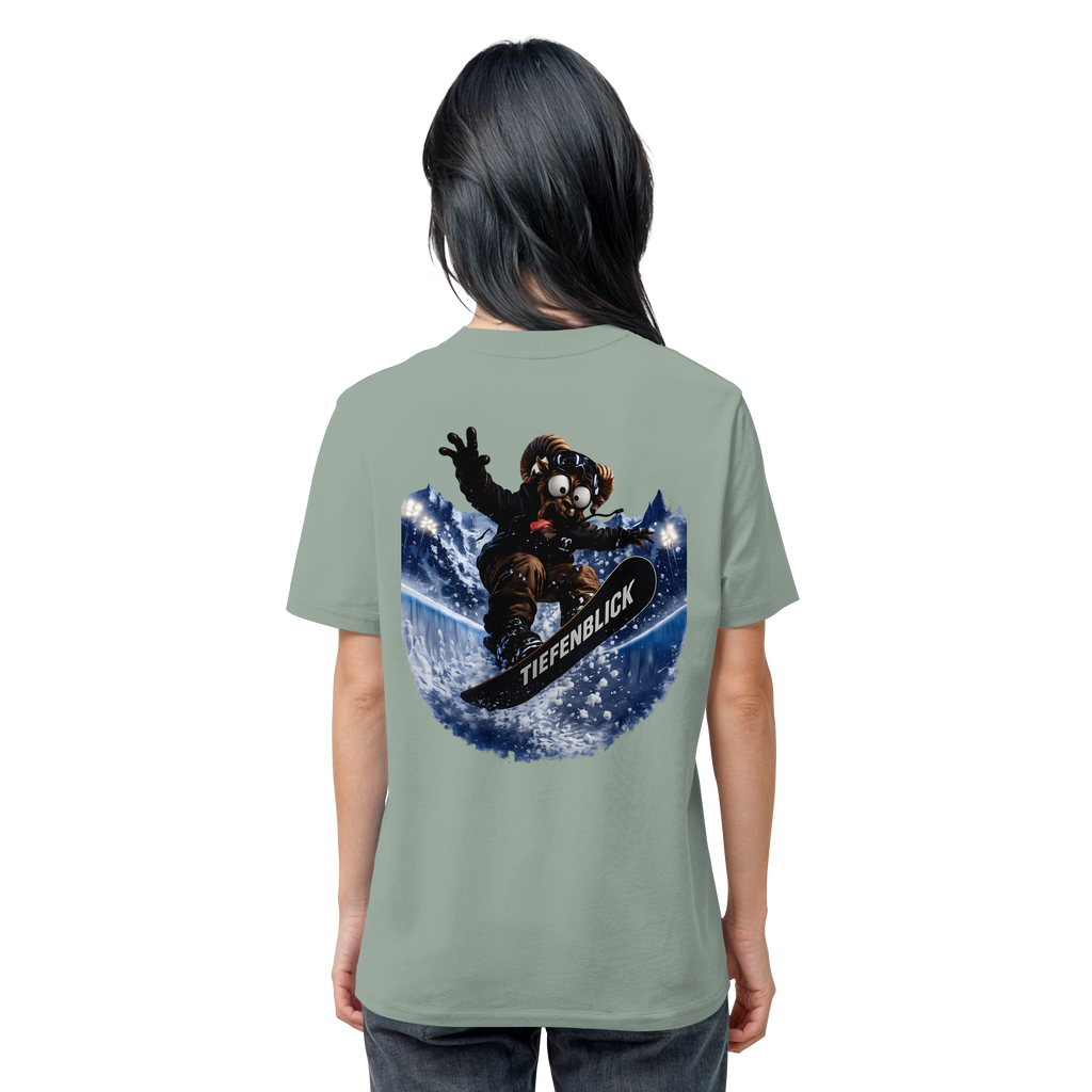 Tiefenblick Snowboarden Halfpipe - Organic Shirt