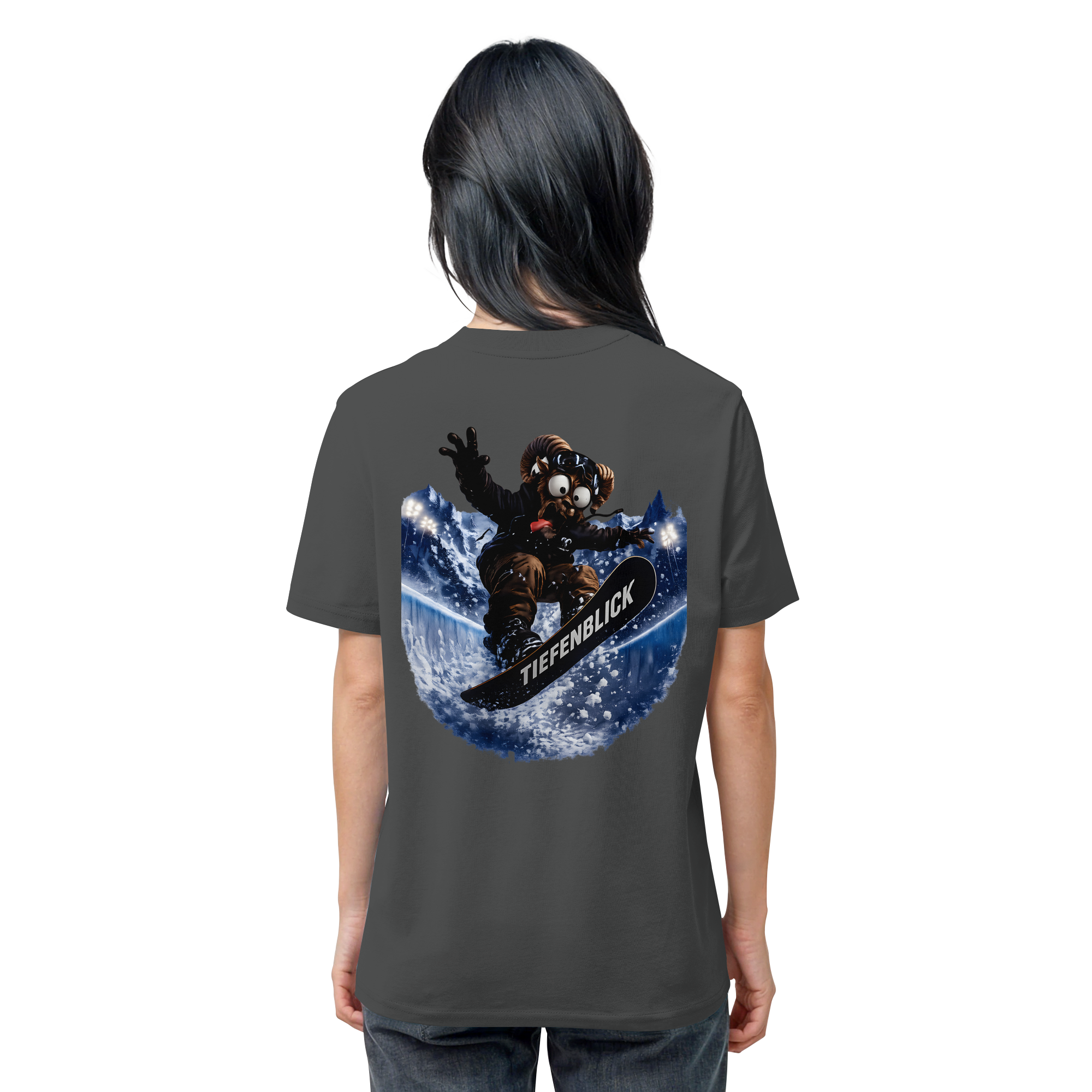 Tiefenblick Snowboarden Halfpipe - Organic Shirt