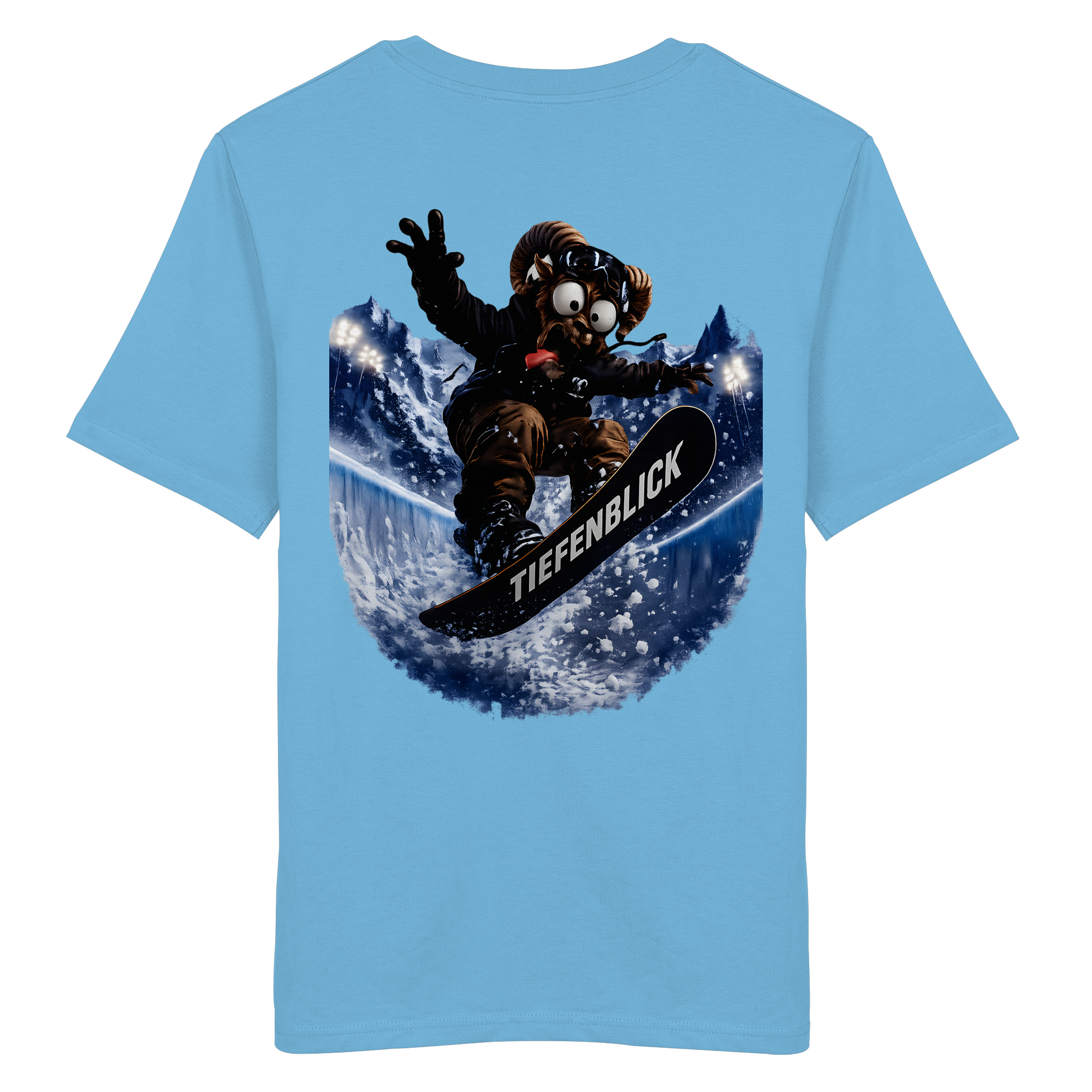 Tiefenblick Snowboarden Halfpipe - Organic Shirt
