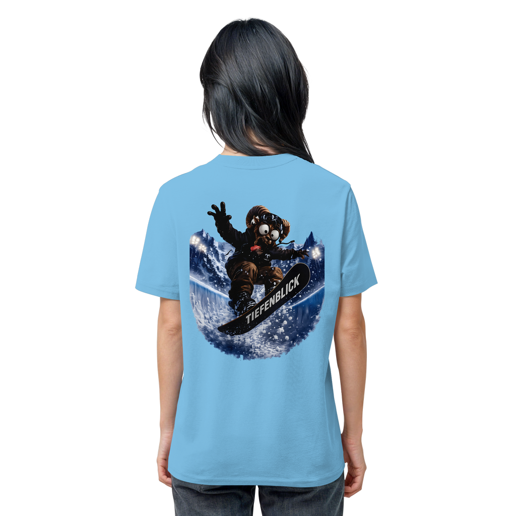 Tiefenblick Snowboarden Halfpipe - Organic Shirt