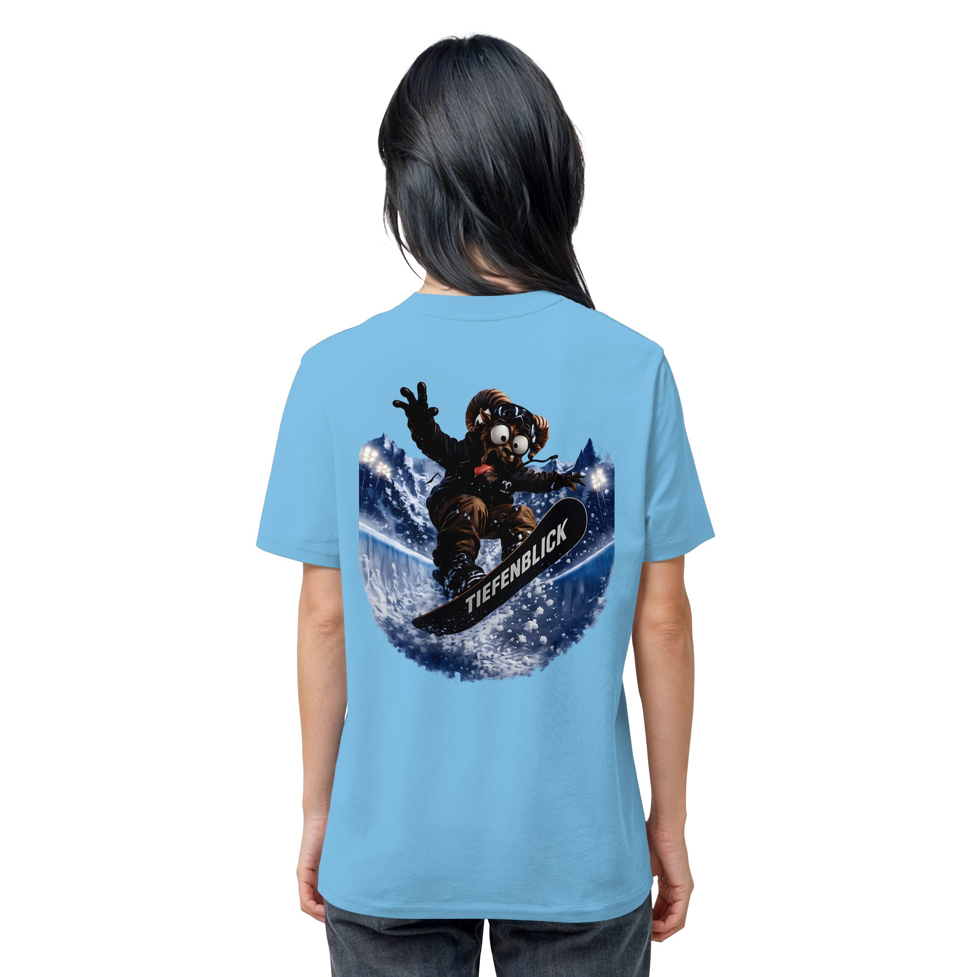 Tiefenblick Snowboarden Halfpipe - Organic Shirt