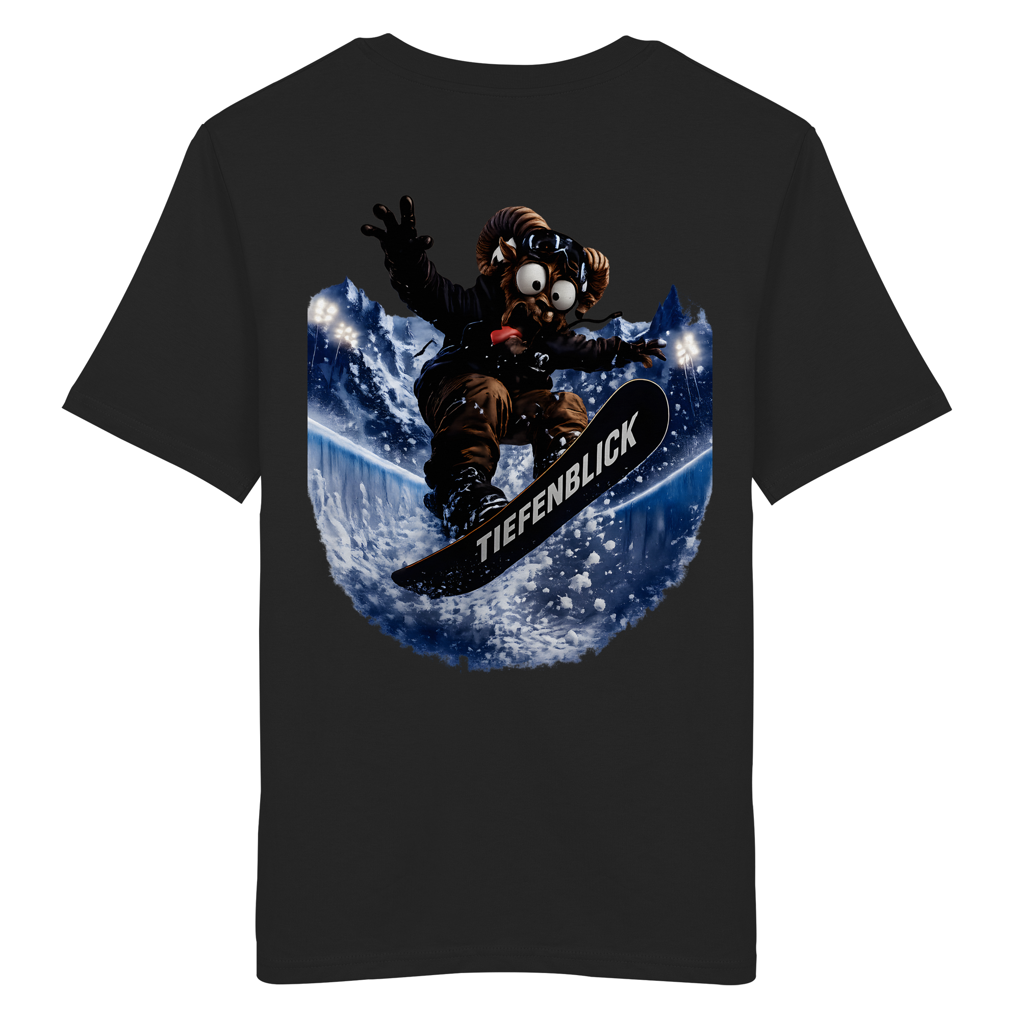 Tiefenblick Snowboarden Halfpipe - Organic Shirt