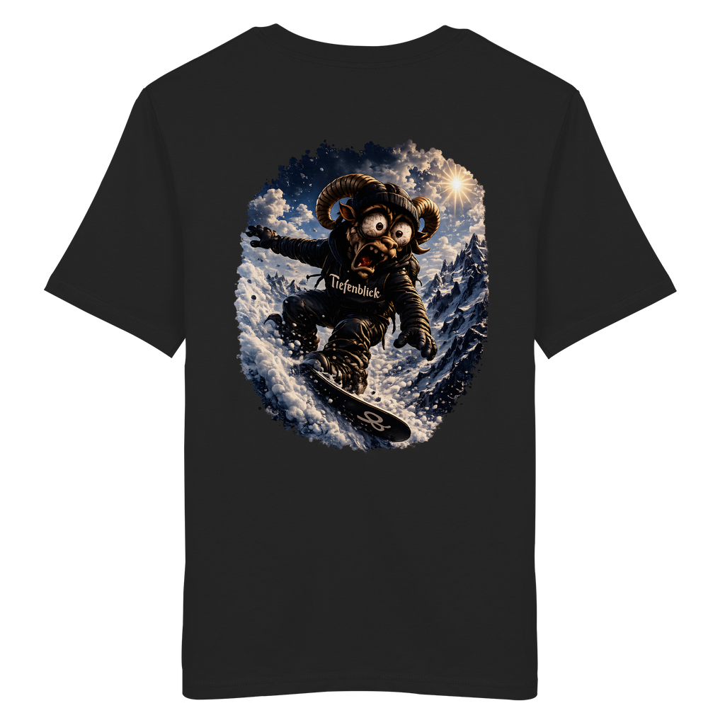 Tiefenblick Snowboarden - Organic Shirt