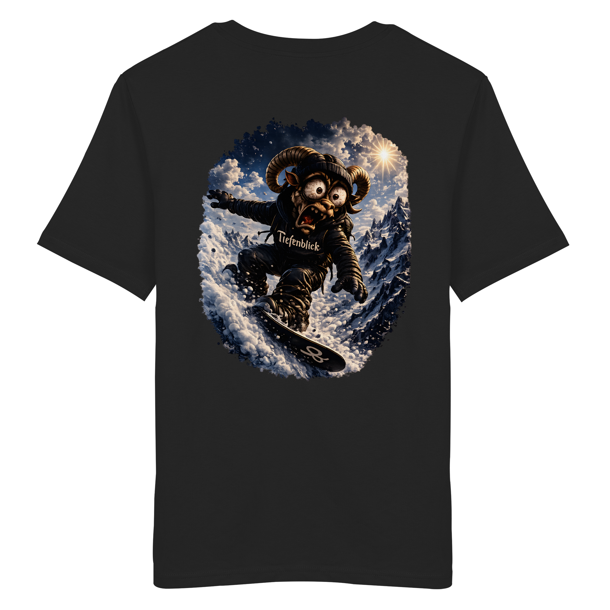 Tiefenblick Snowboarden - Organic Shirt