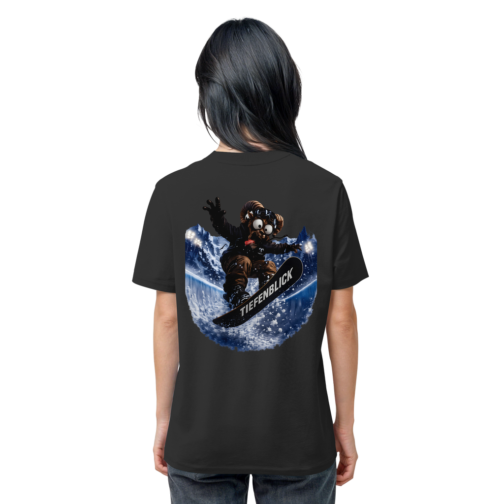 Tiefenblick Snowboarden Halfpipe - Organic Shirt