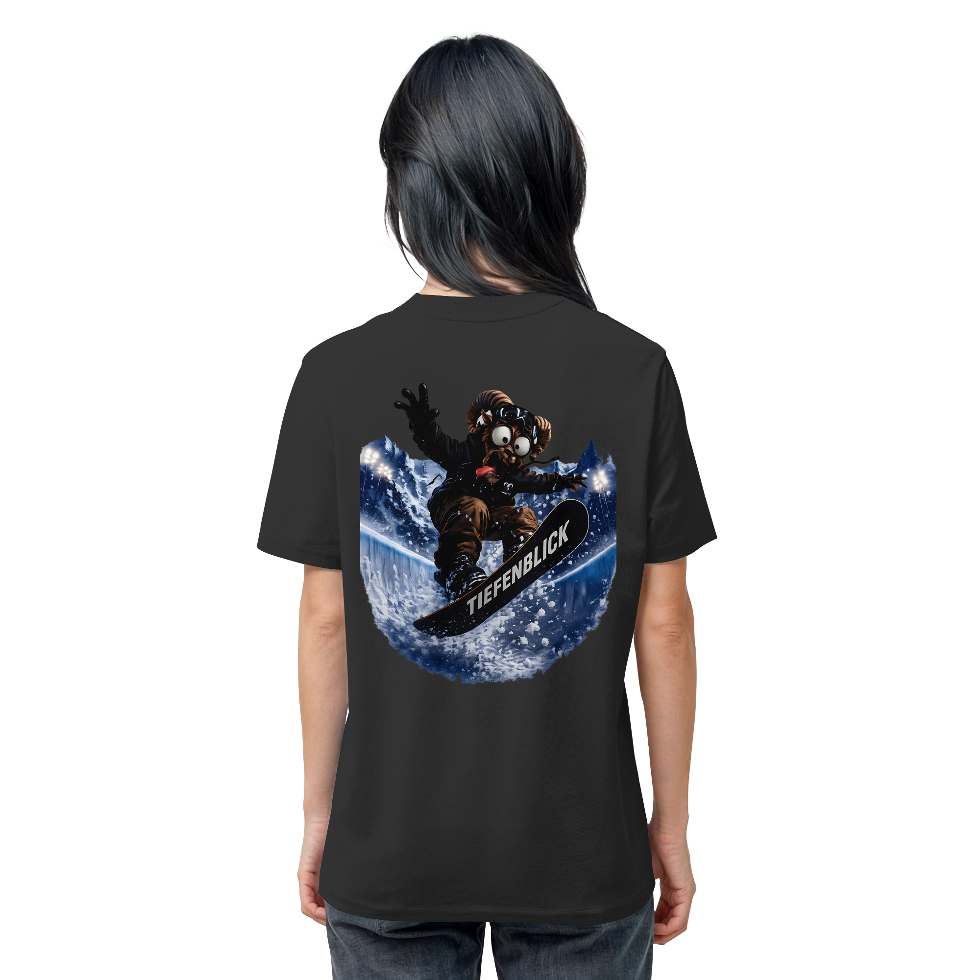 Tiefenblick Snowboarden Halfpipe - Organic Shirt