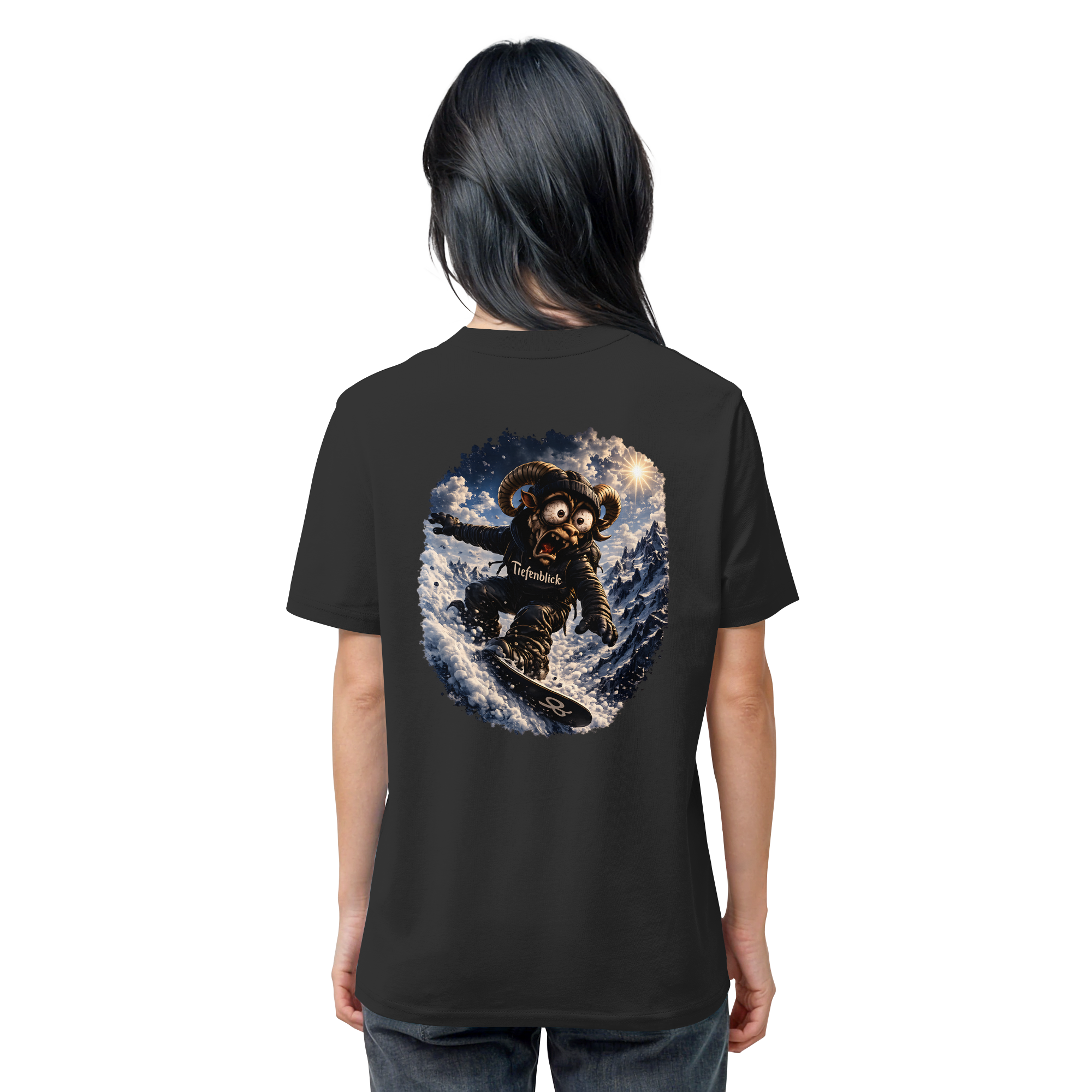 Tiefenblick Snowboarden - Organic Shirt