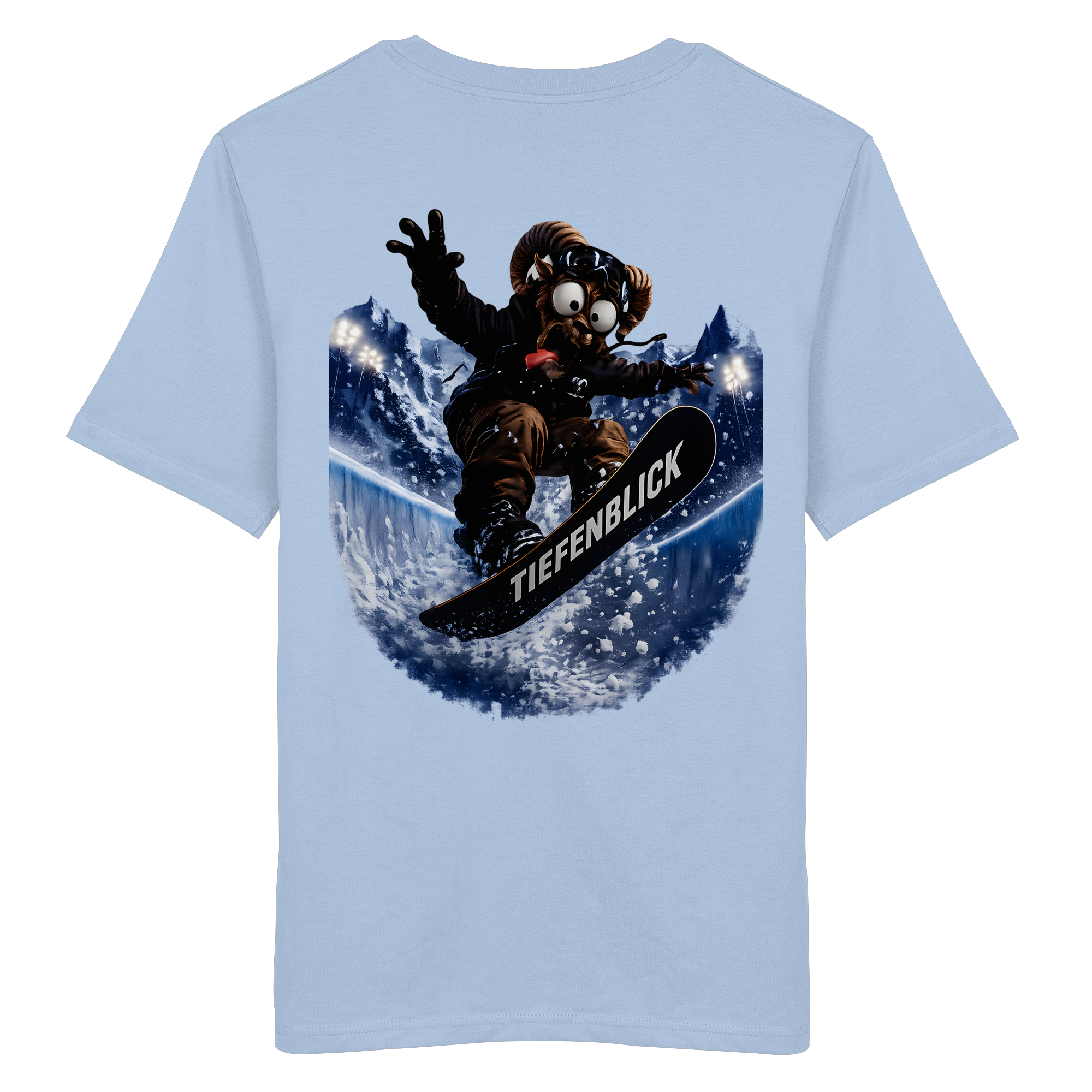 Tiefenblick Snowboarden Halfpipe - Organic Shirt