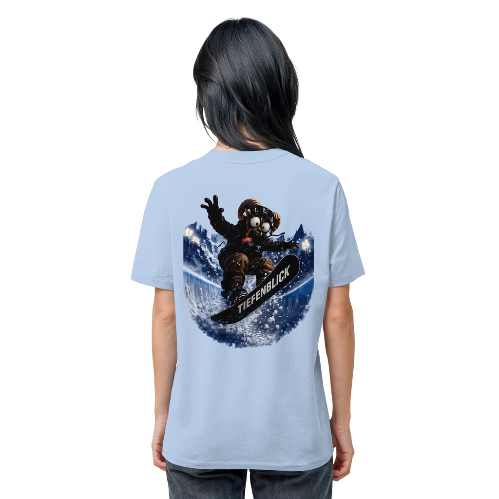 Tiefenblick Snowboarden Halfpipe - Organic Shirt
