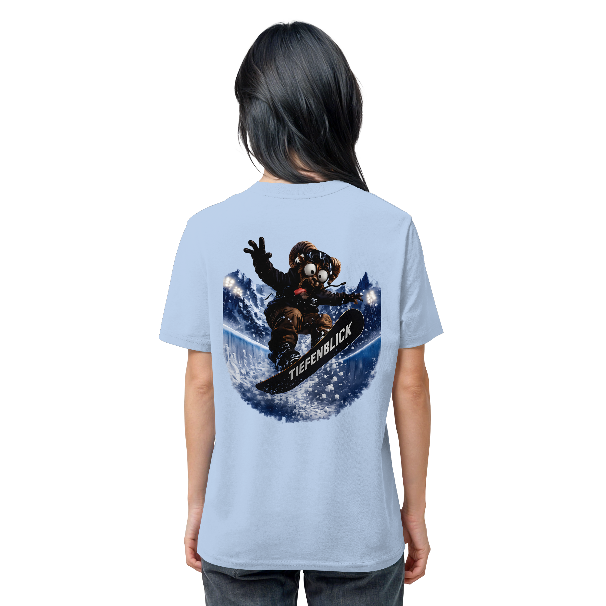 Tiefenblick Snowboarden Halfpipe - Organic Shirt