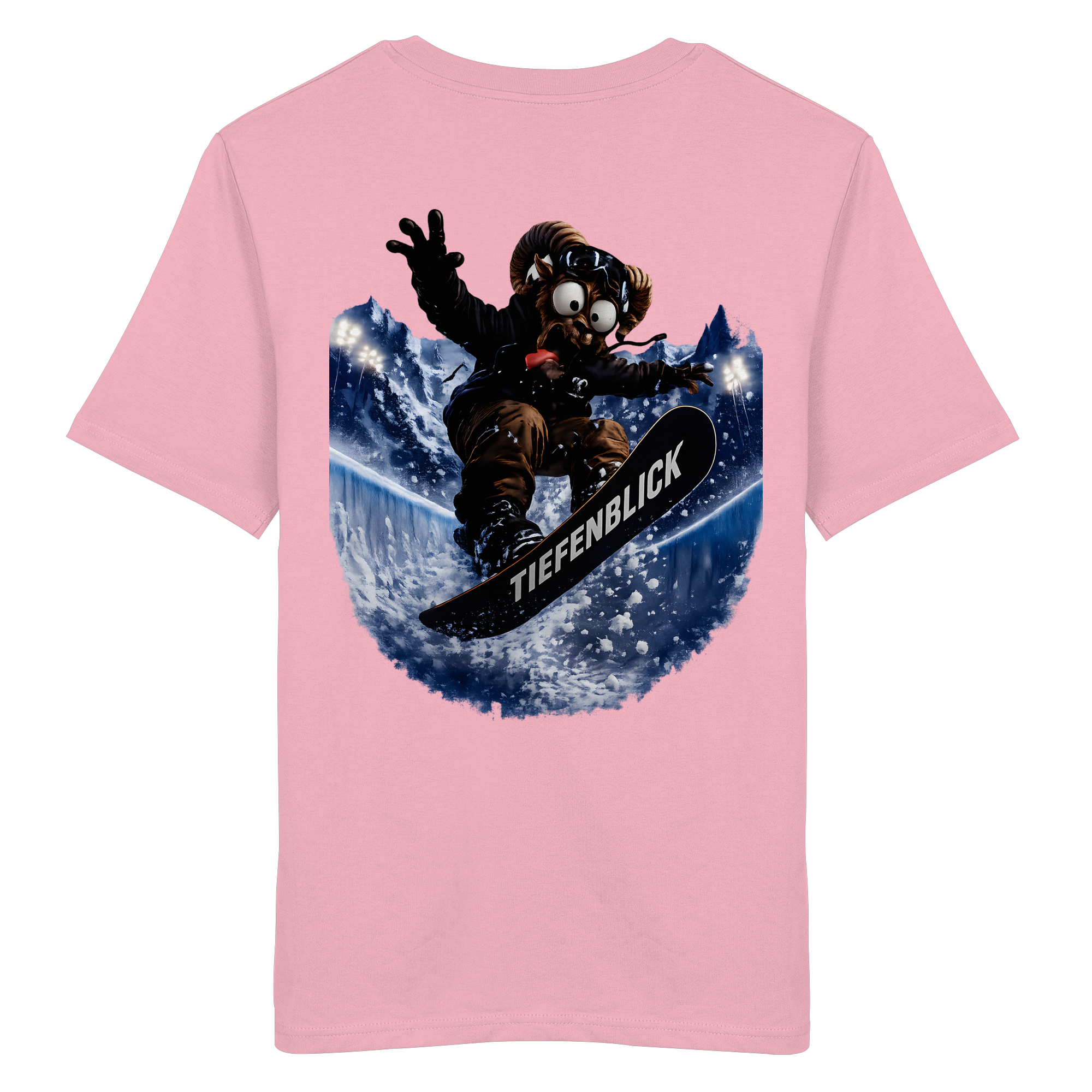 Tiefenblick Snowboarden Halfpipe - Organic Shirt