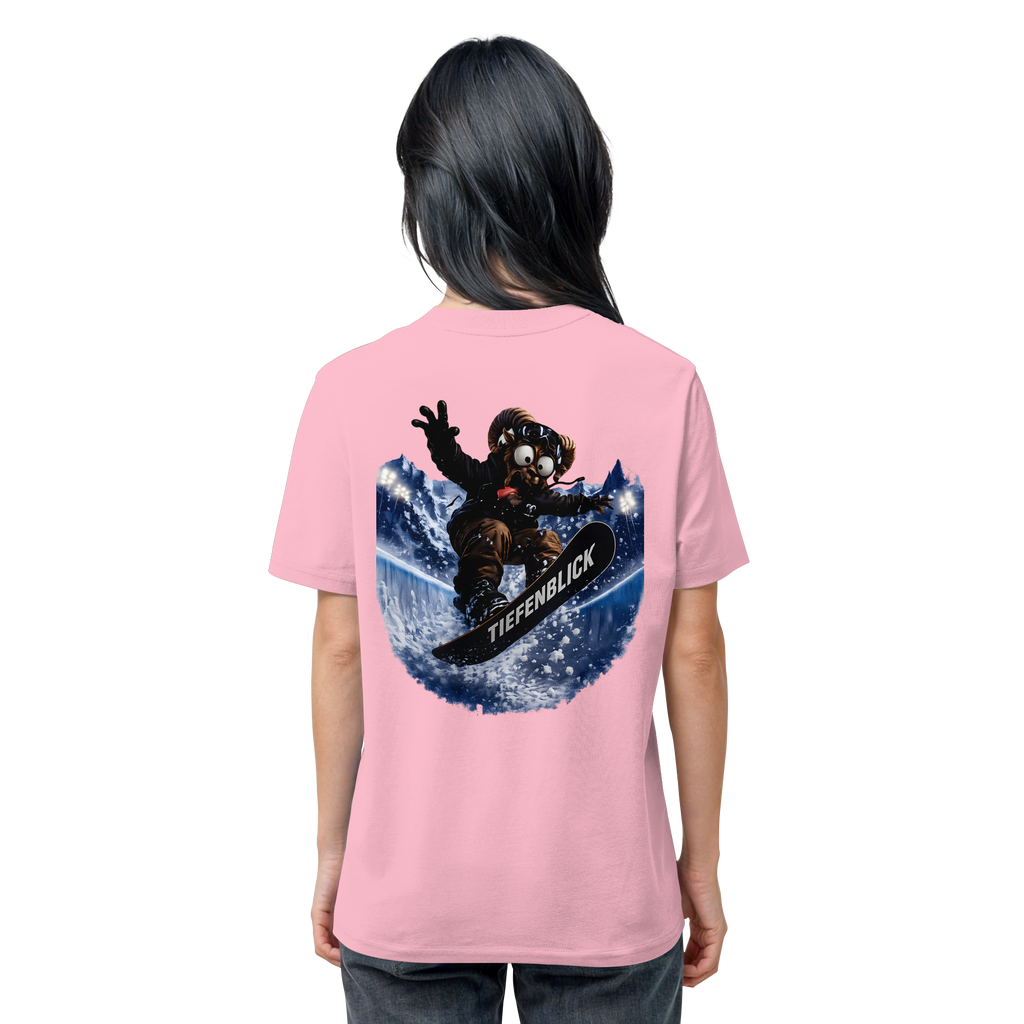 Tiefenblick Snowboarden Halfpipe - Organic Shirt
