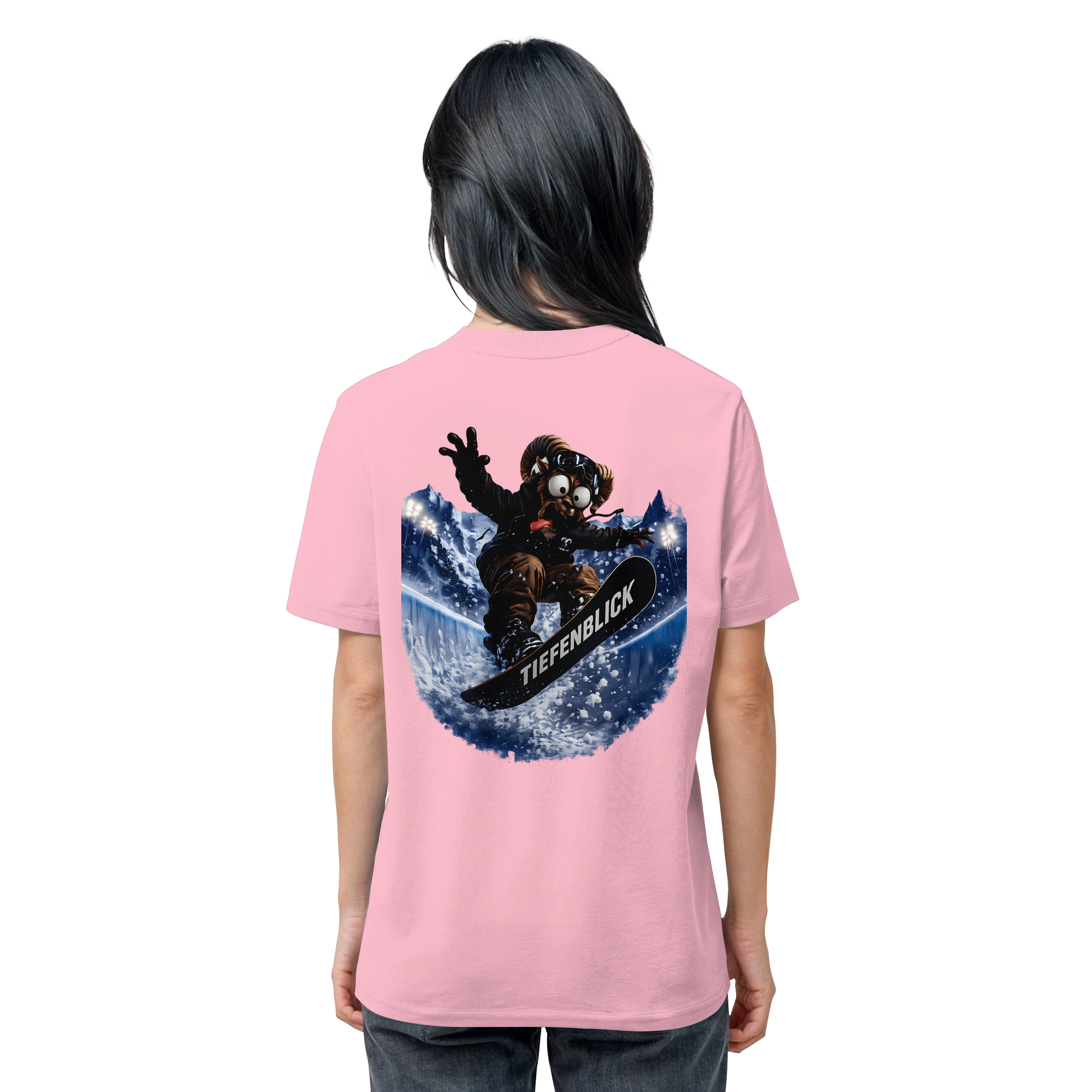 Tiefenblick Snowboarden Halfpipe - Organic Shirt
