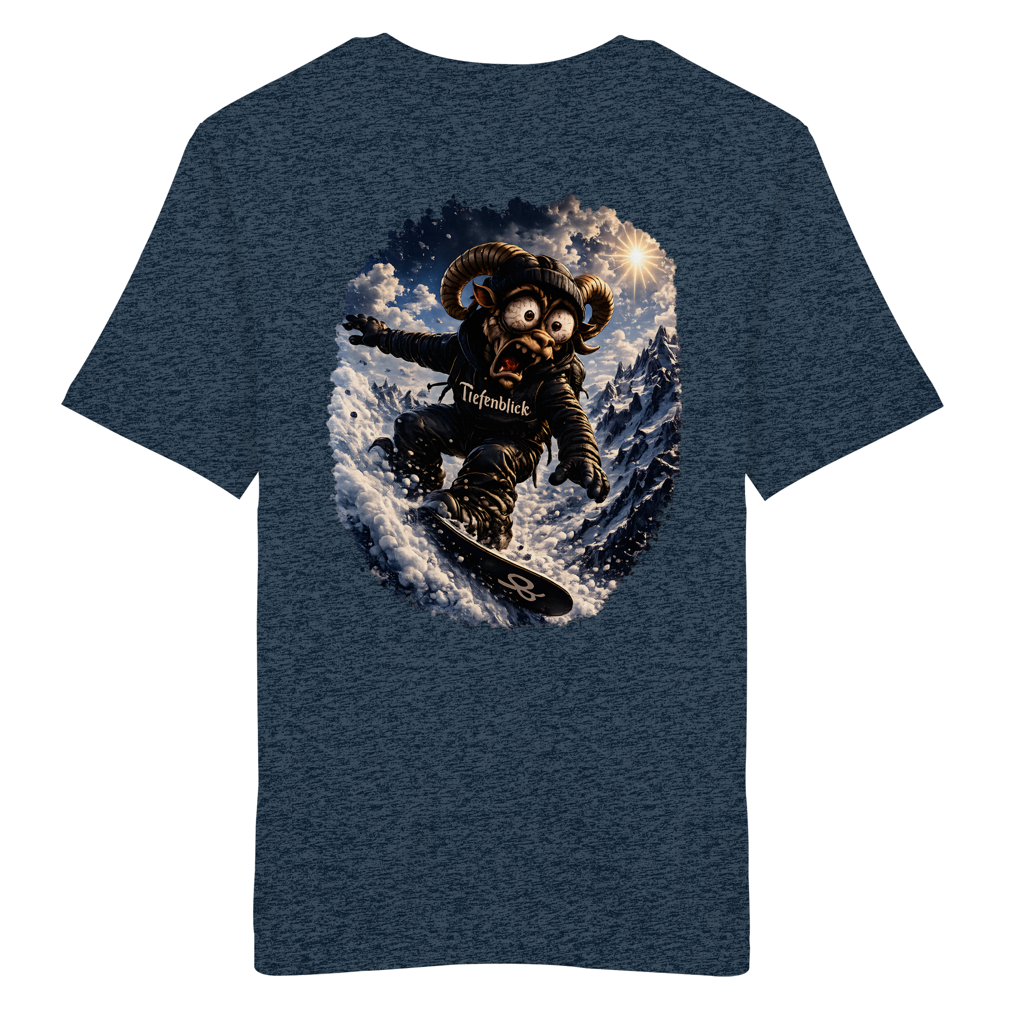 Tiefenblick Snowboarden - Organic Shirt