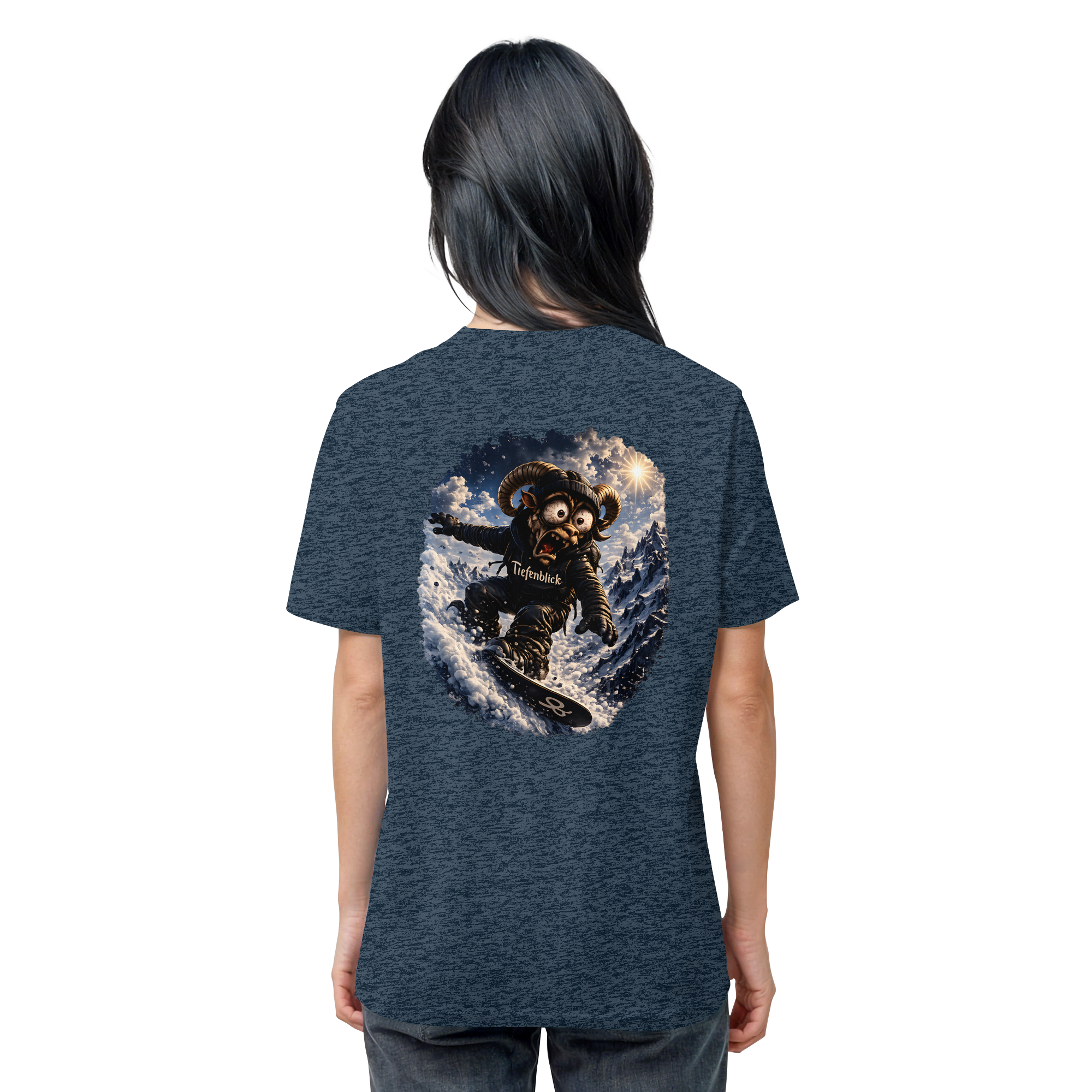 Tiefenblick Snowboarden - Organic Shirt