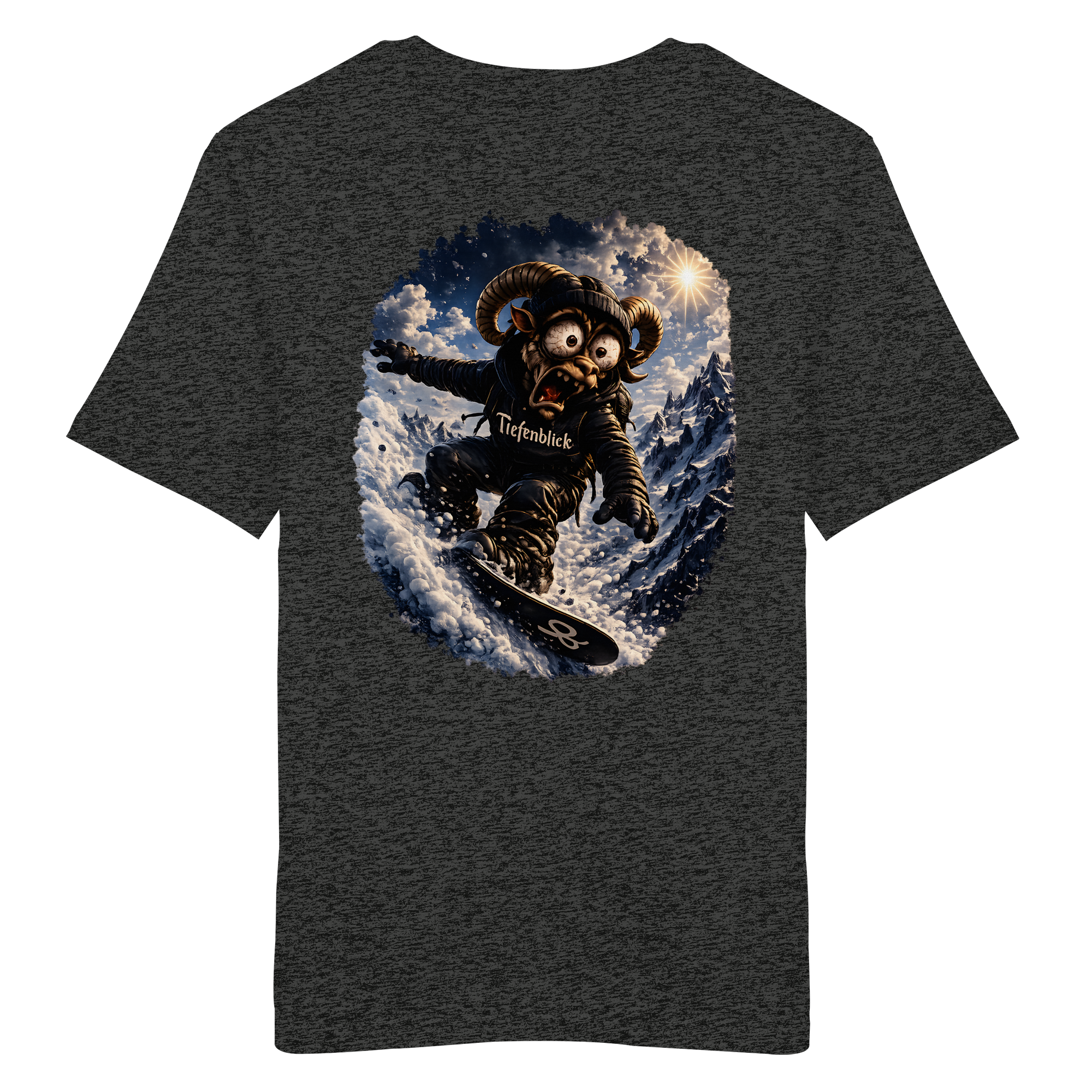 Tiefenblick Snowboarden - Organic Shirt
