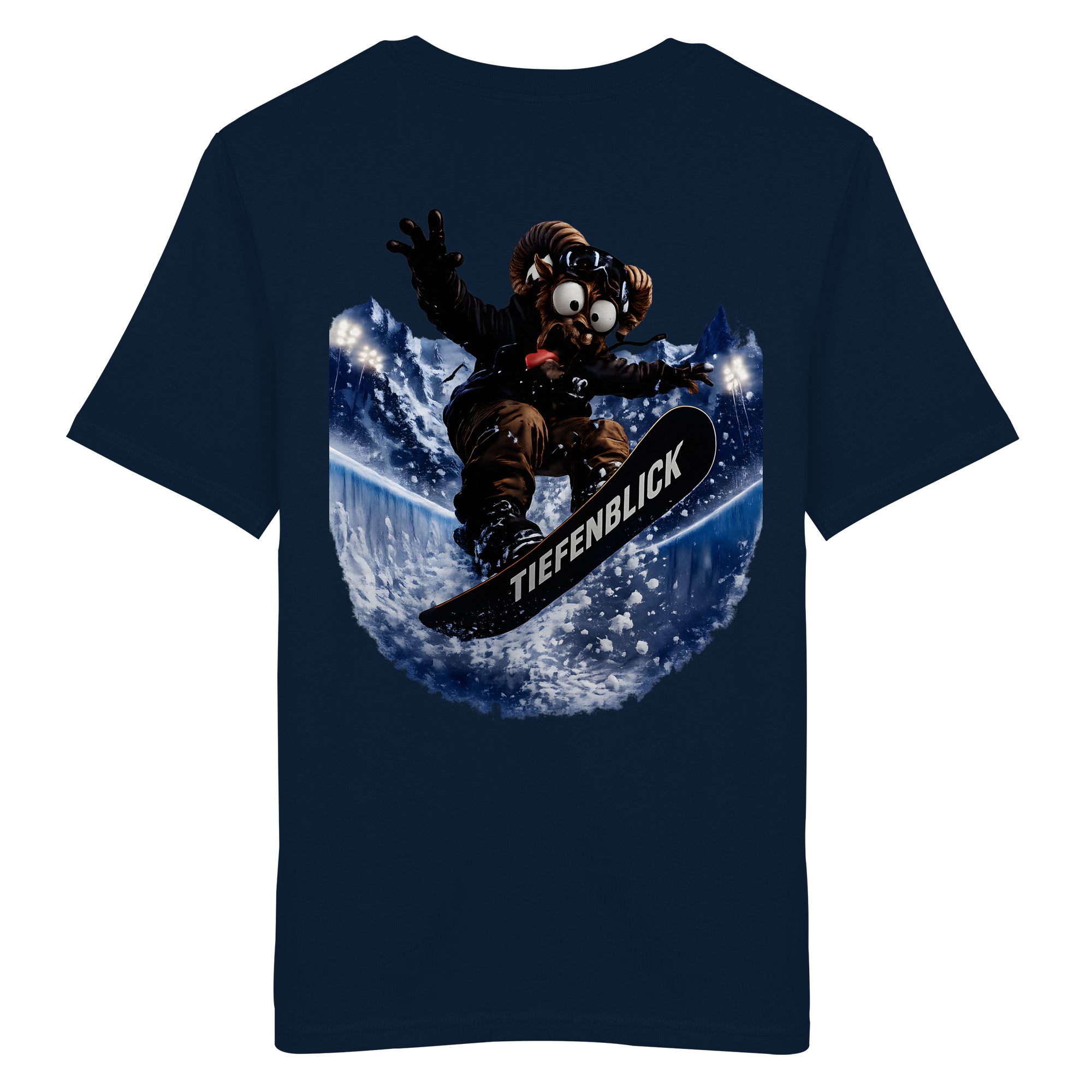Tiefenblick Snowboarden Halfpipe - Organic Shirt