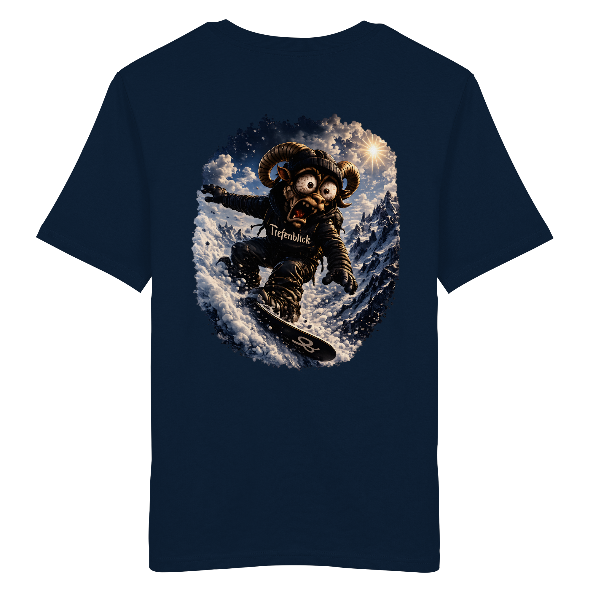 Tiefenblick Snowboarden - Organic Shirt