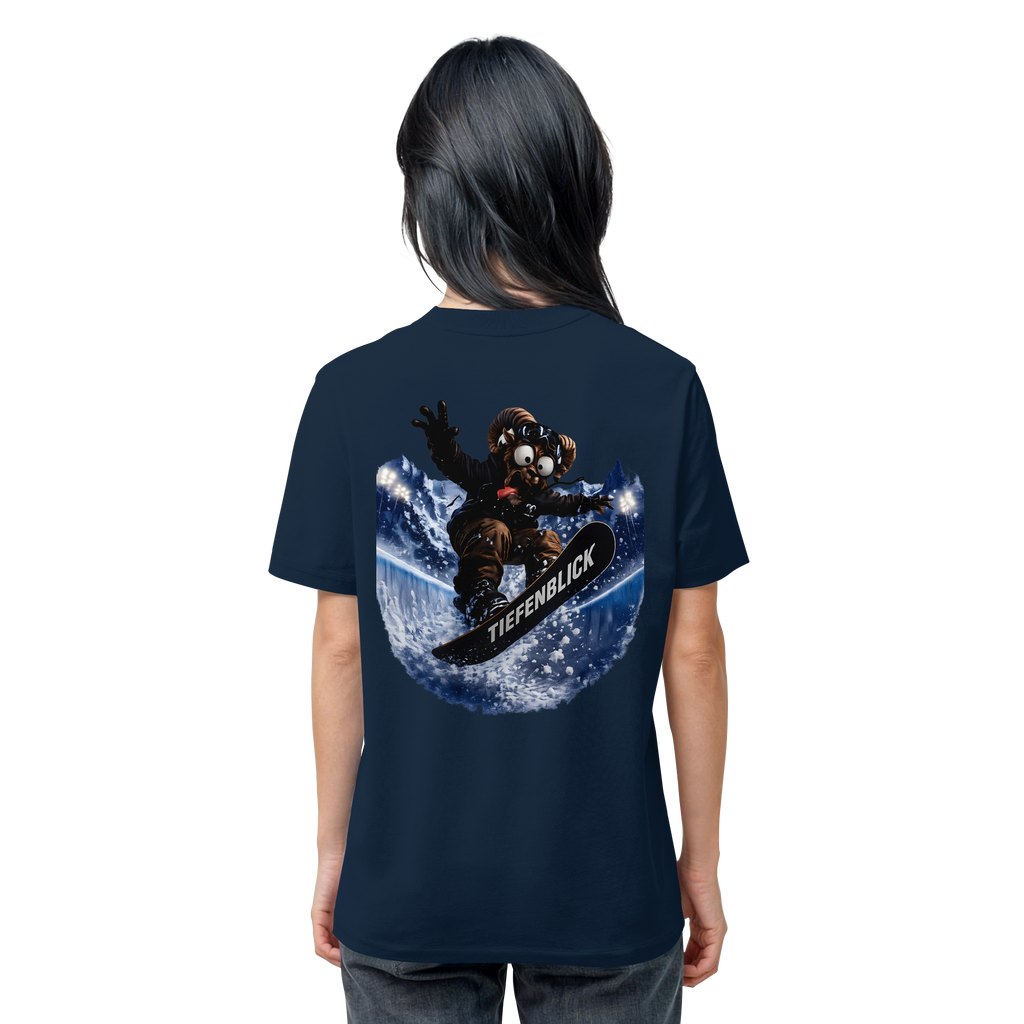Tiefenblick Snowboarden Halfpipe - Organic Shirt