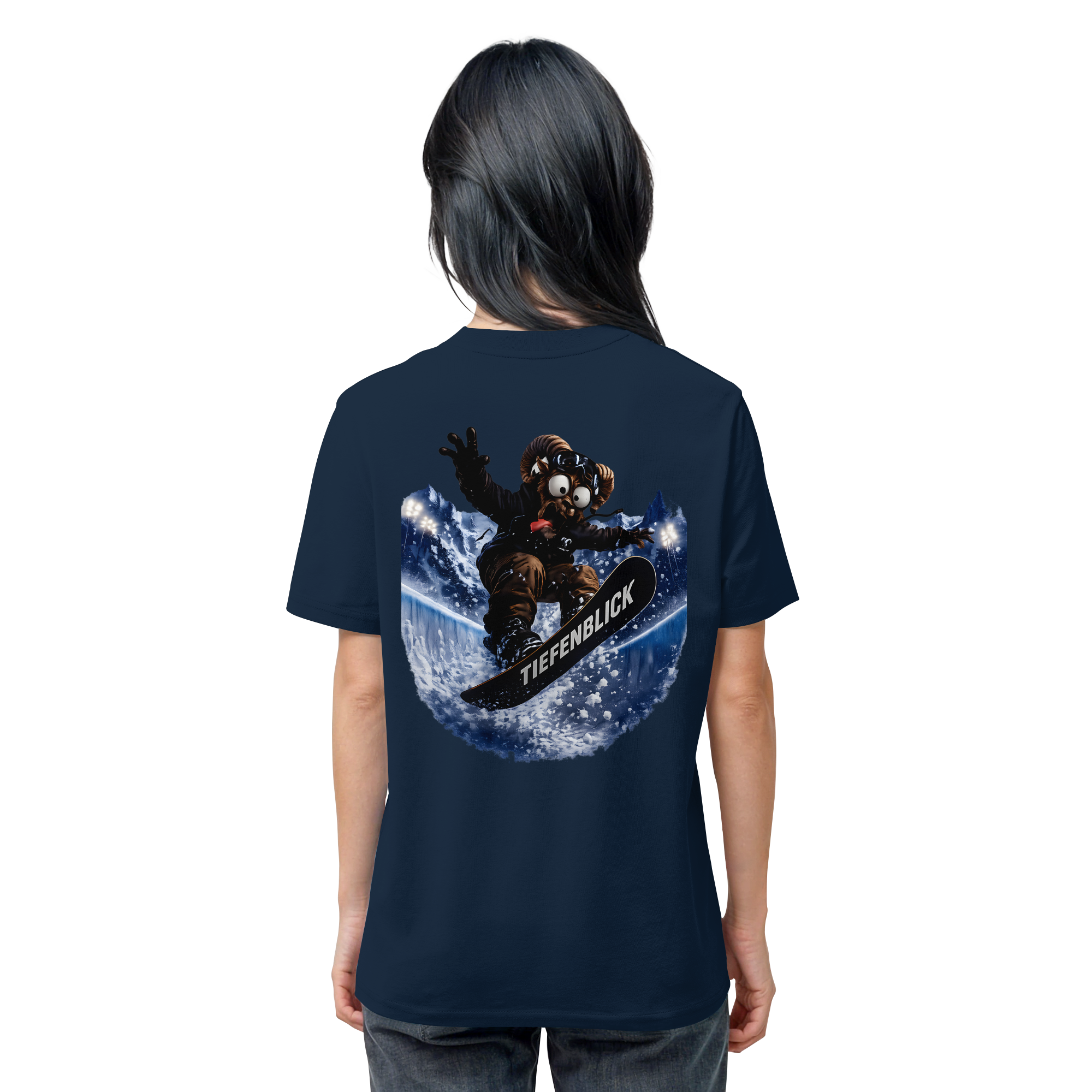 Tiefenblick Snowboarden Halfpipe - Organic Shirt