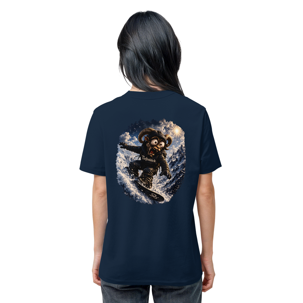 Tiefenblick Snowboarden - Organic Shirt