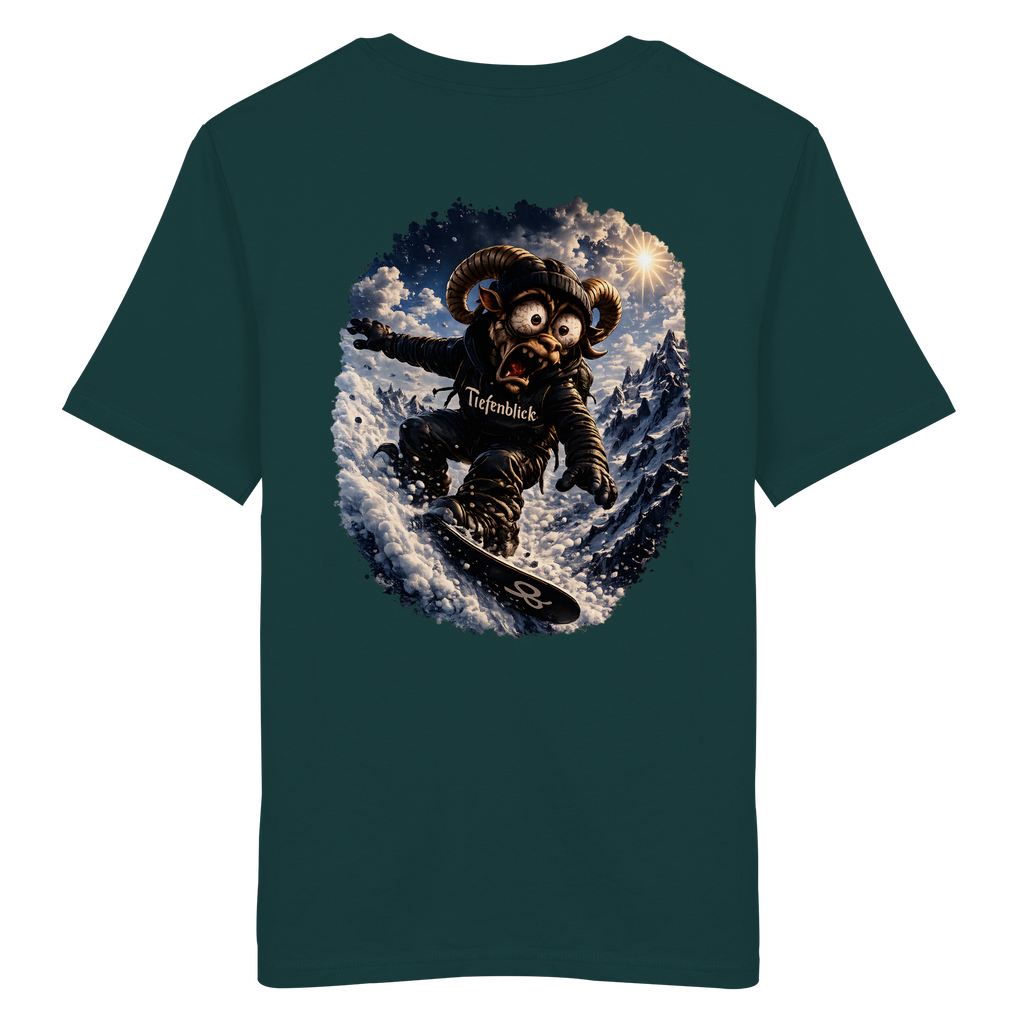 Tiefenblick Snowboarden - Organic Shirt