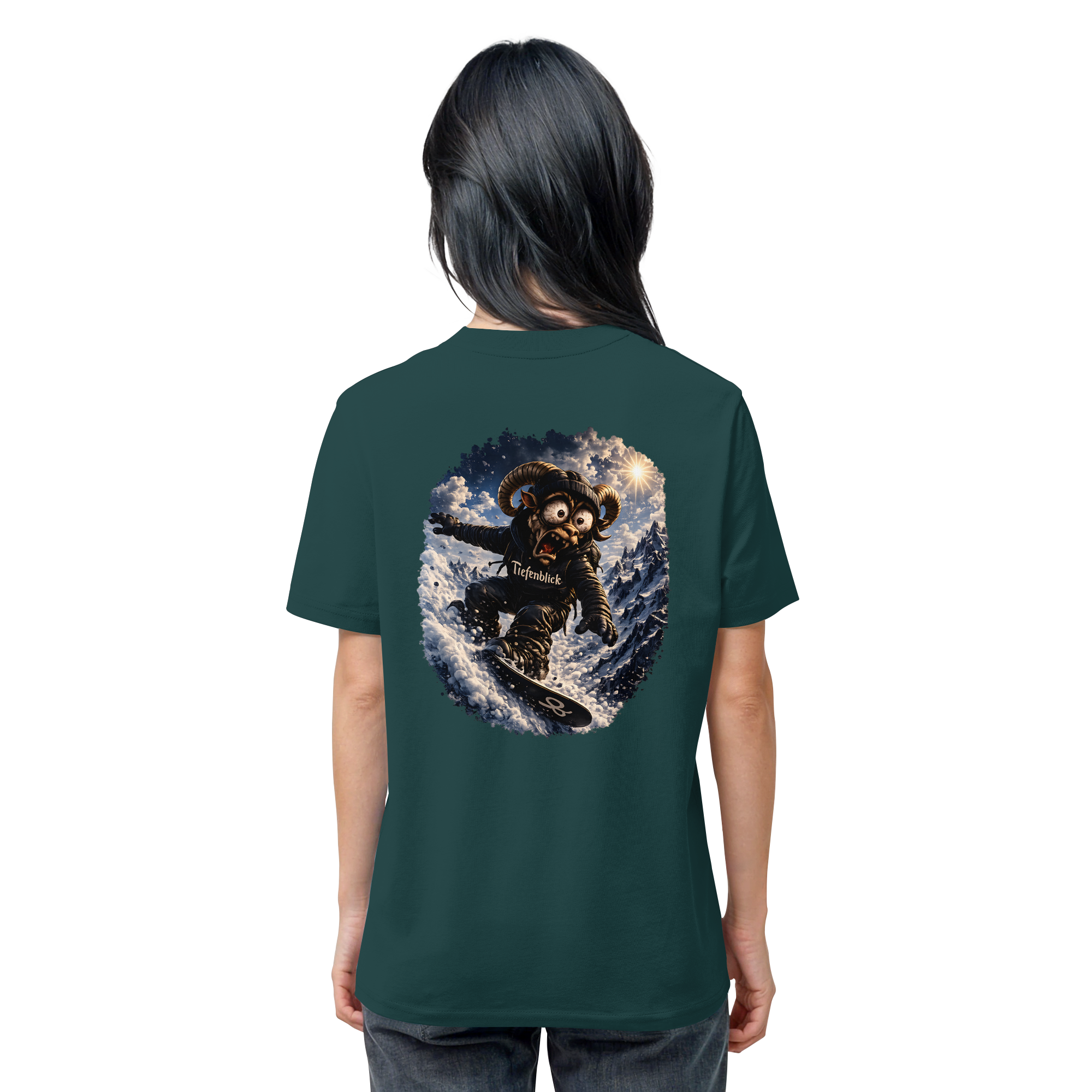Tiefenblick Snowboarden - Organic Shirt