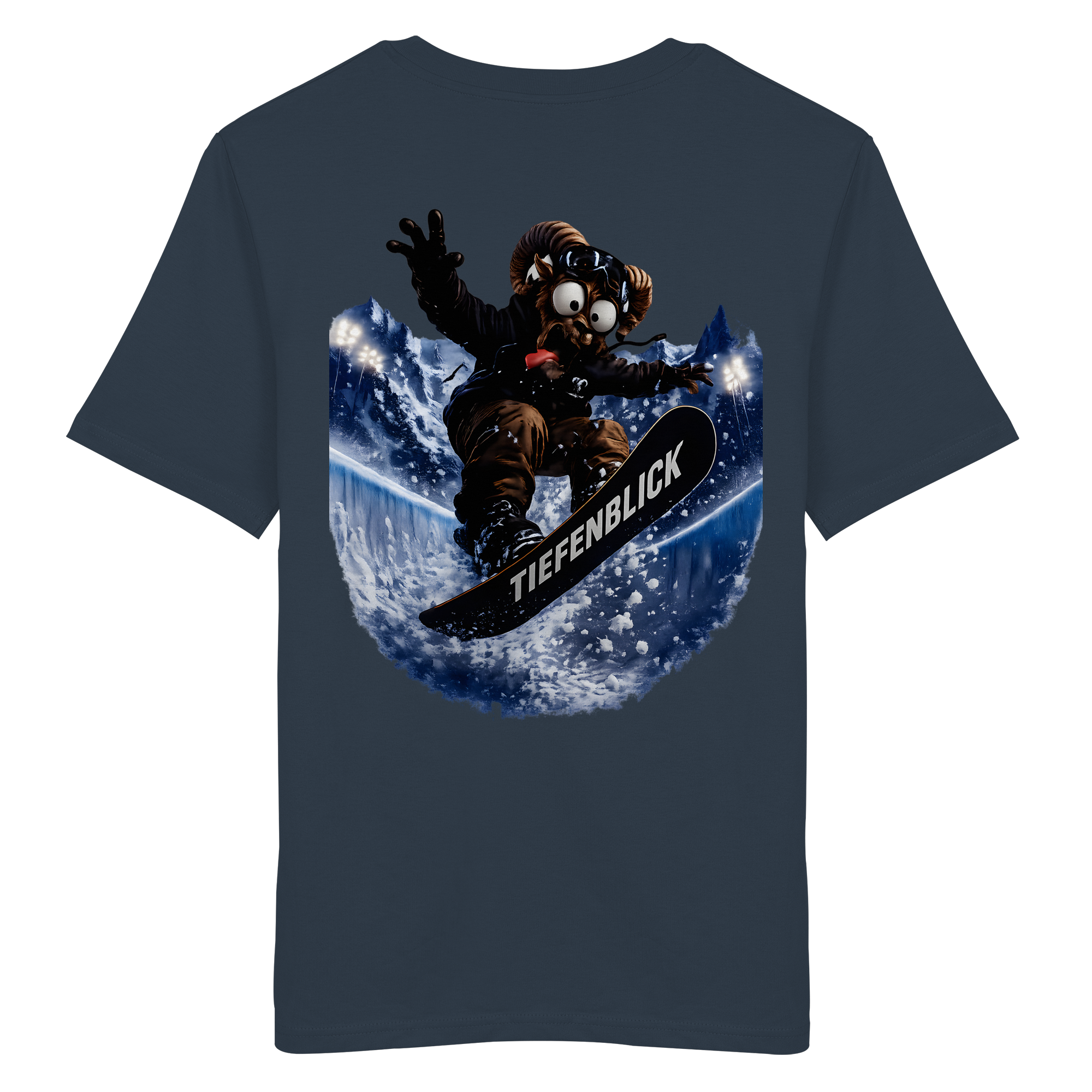 Tiefenblick Snowboarden Halfpipe - Organic Shirt