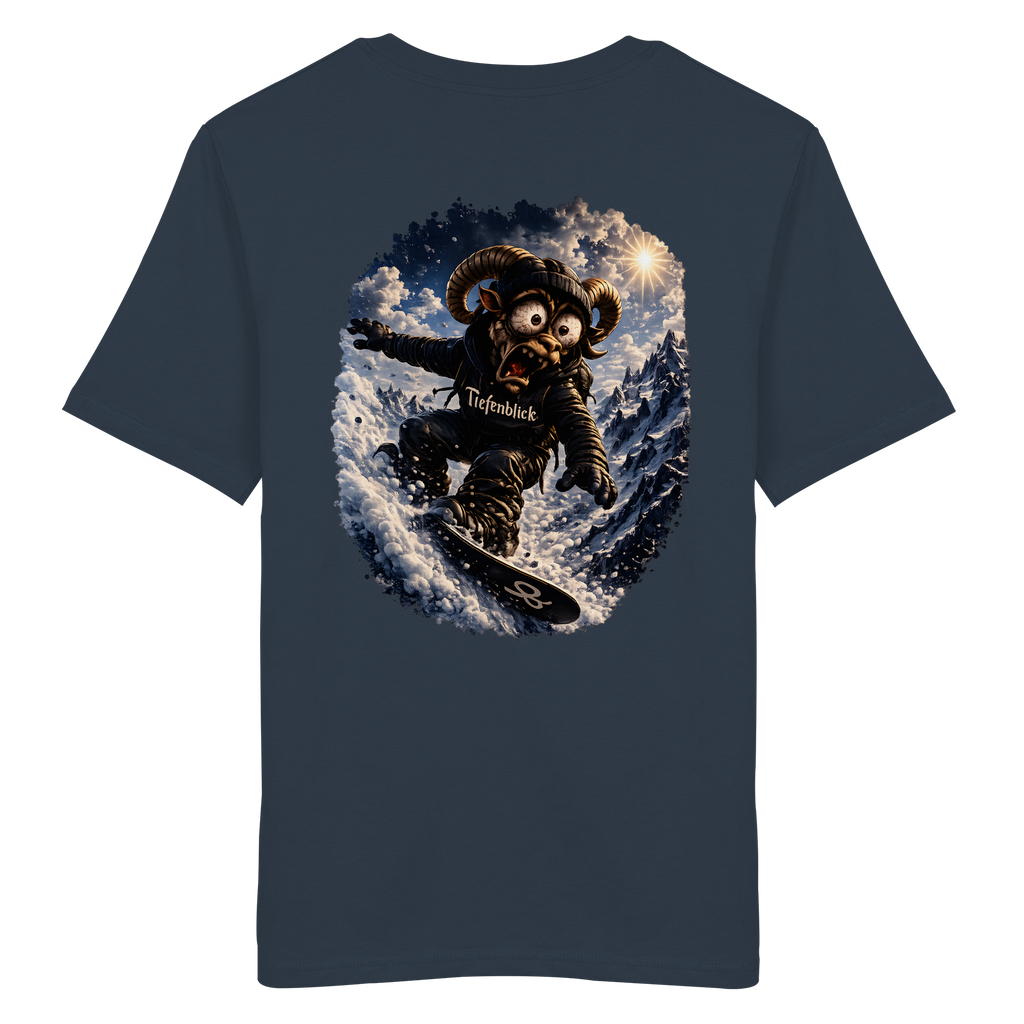 Tiefenblick Snowboarden - Organic Shirt
