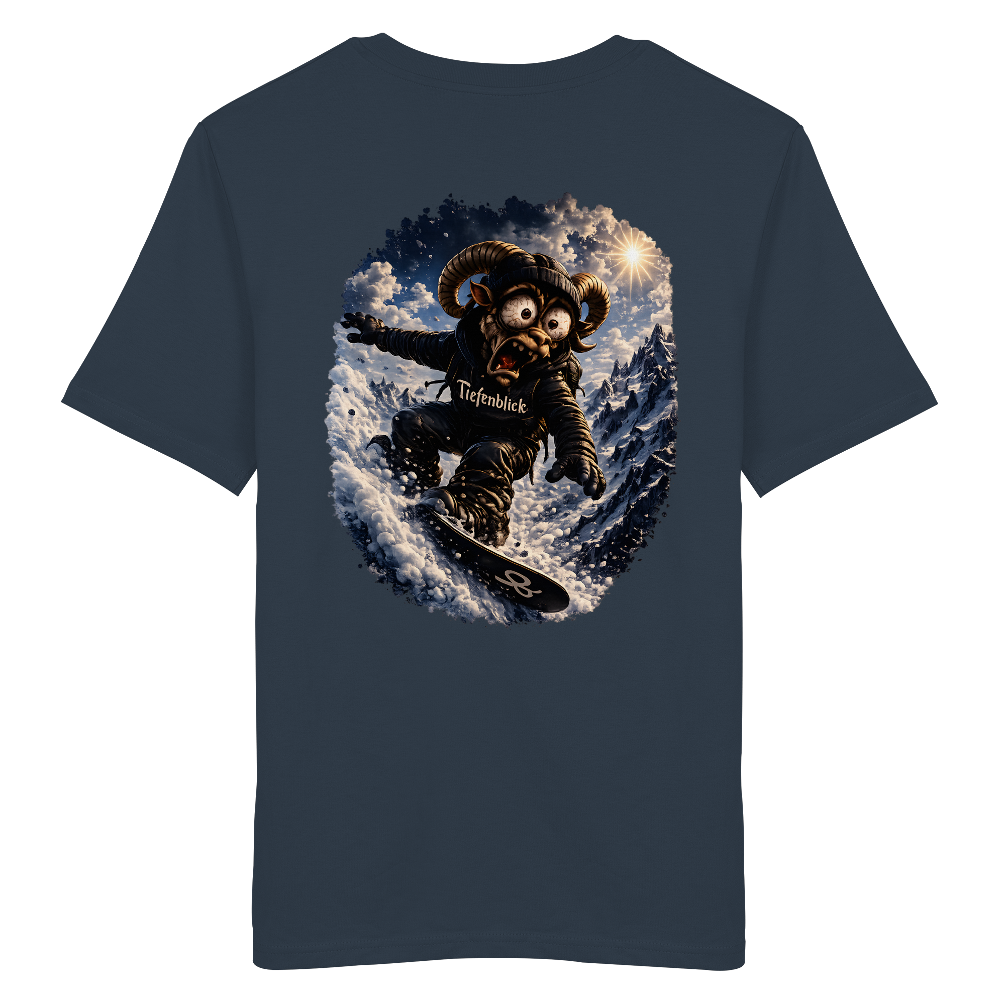 Tiefenblick Snowboarden - Organic Shirt