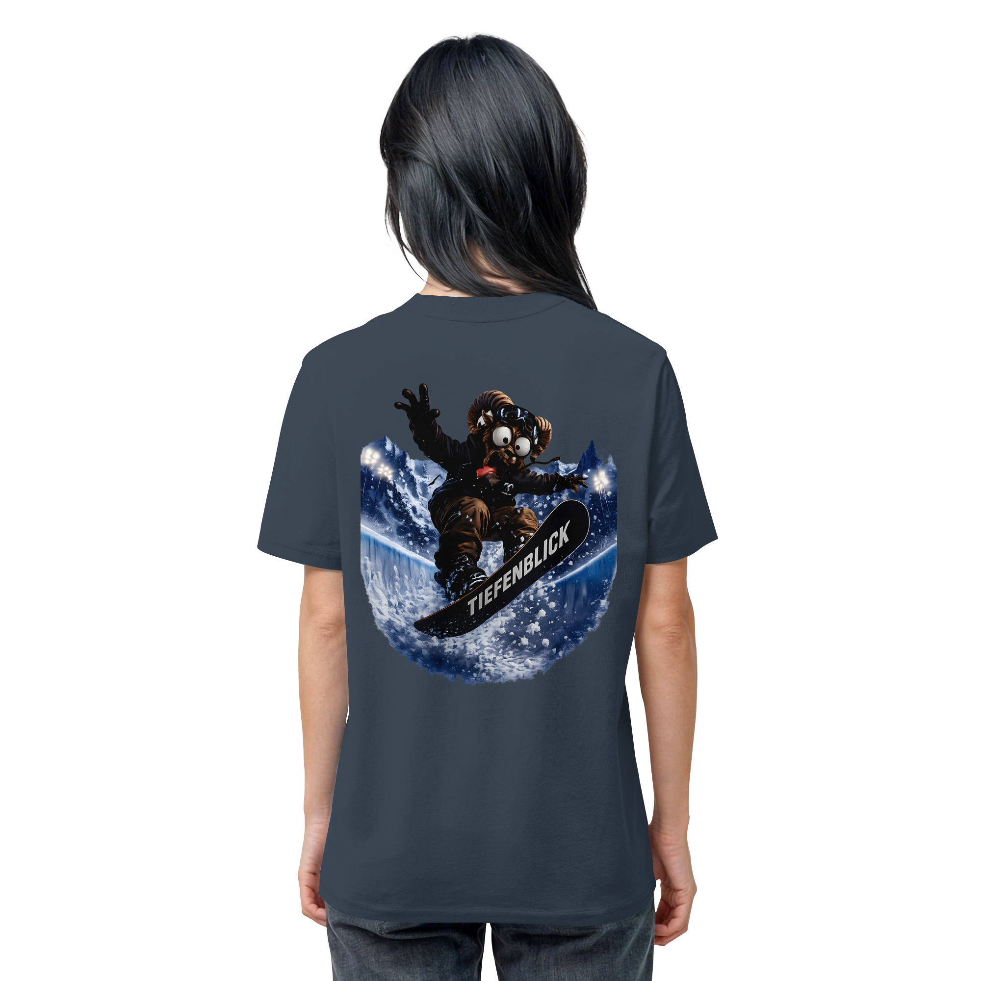 Tiefenblick Snowboarden Halfpipe - Organic Shirt