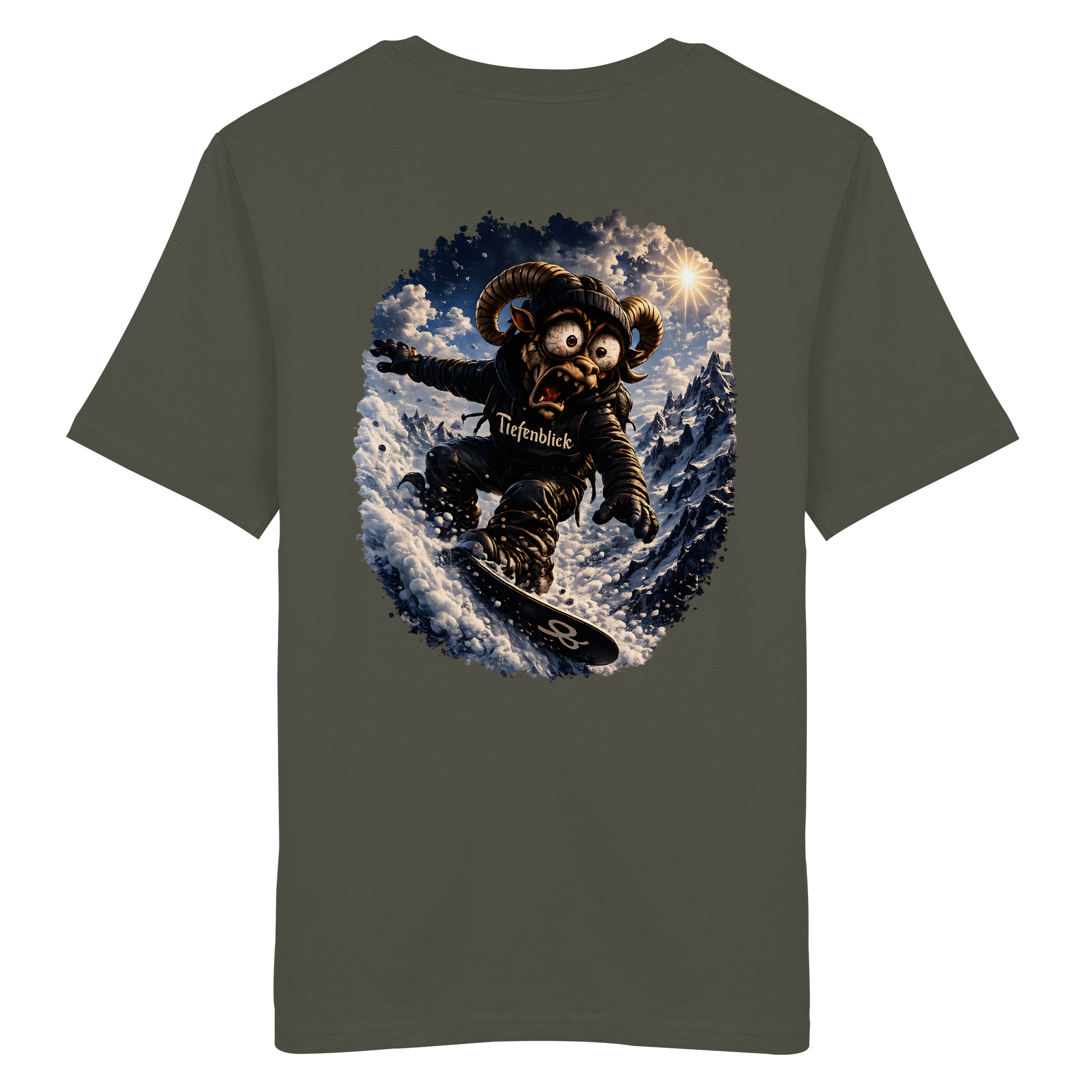 Tiefenblick Snowboarden - Organic Shirt
