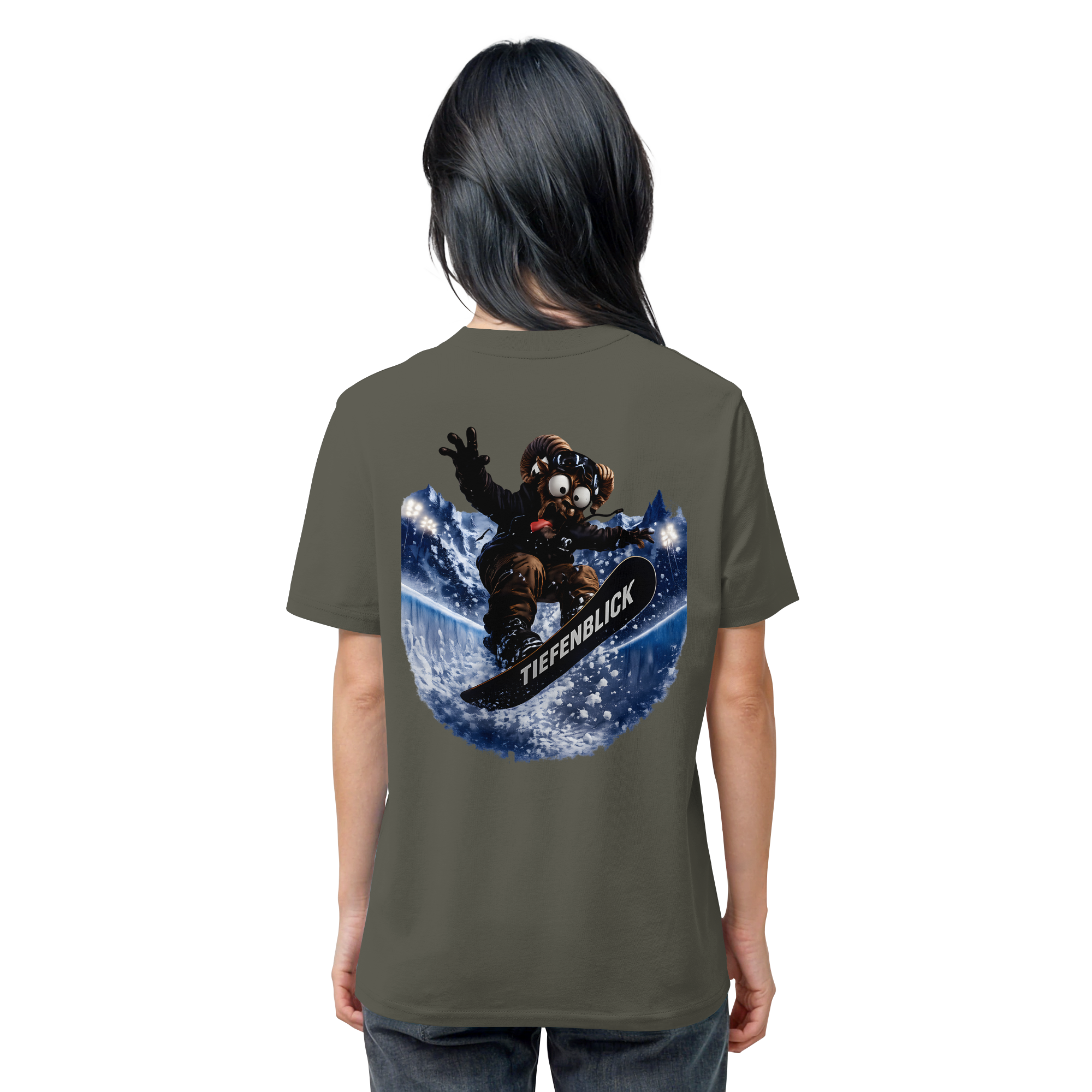 Tiefenblick Snowboarden Halfpipe - Organic Shirt