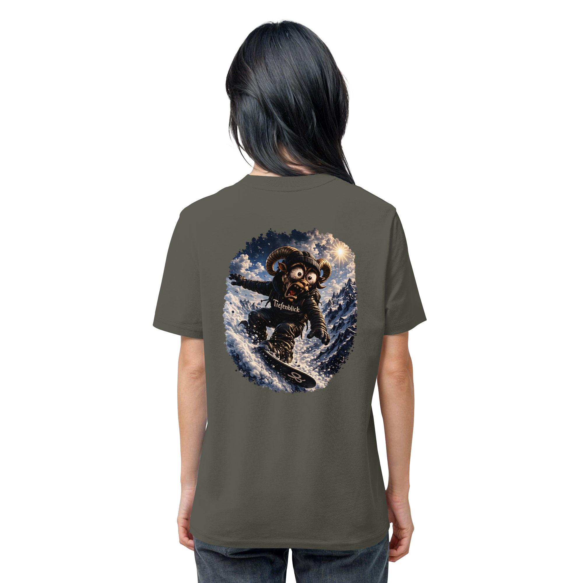 Tiefenblick Snowboarden - Organic Shirt