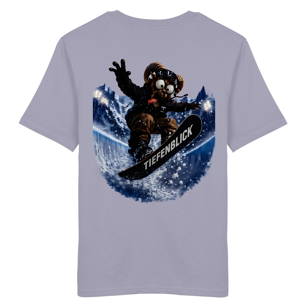 Tiefenblick Snowboarden Halfpipe - Organic Shirt