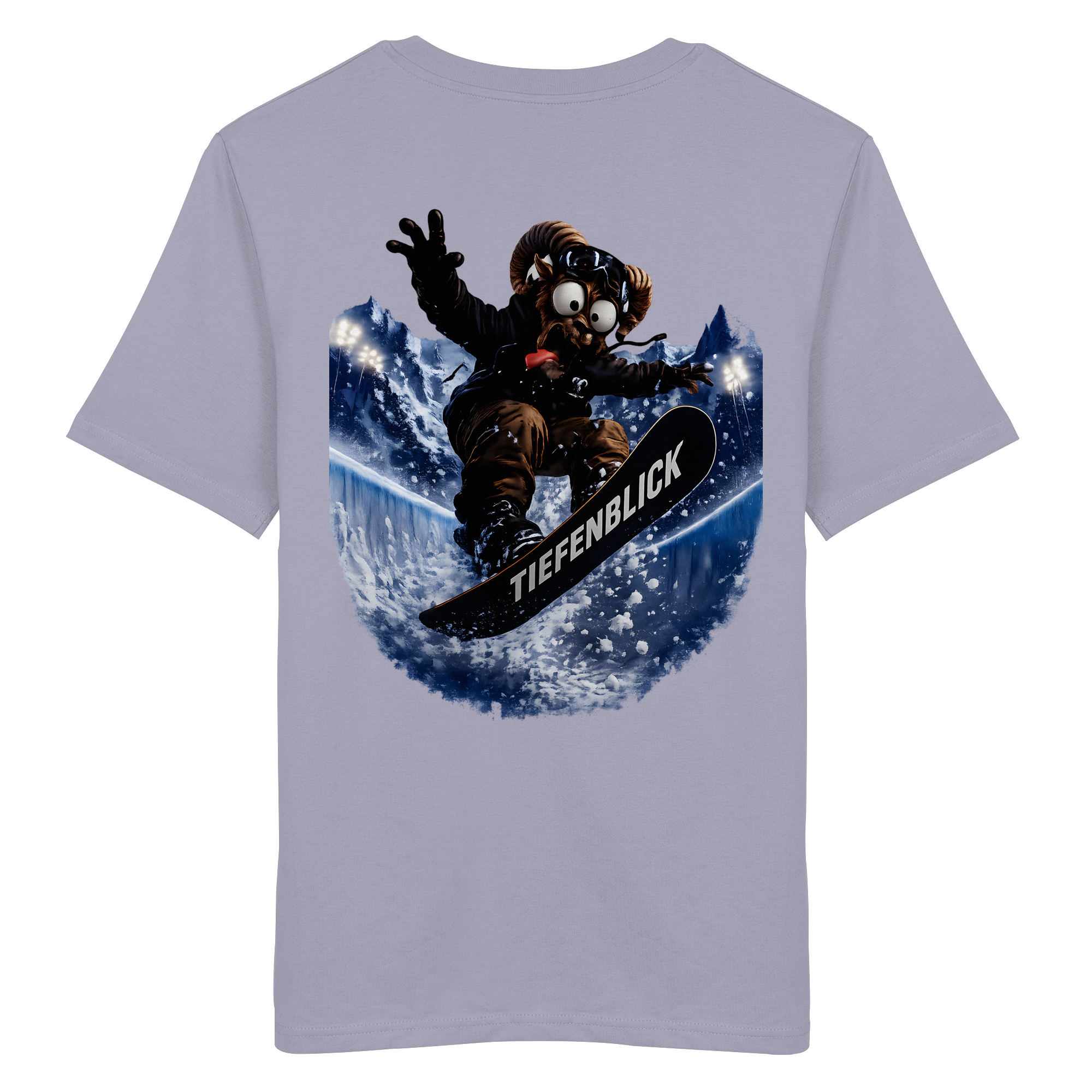Tiefenblick Snowboarden Halfpipe - Organic Shirt