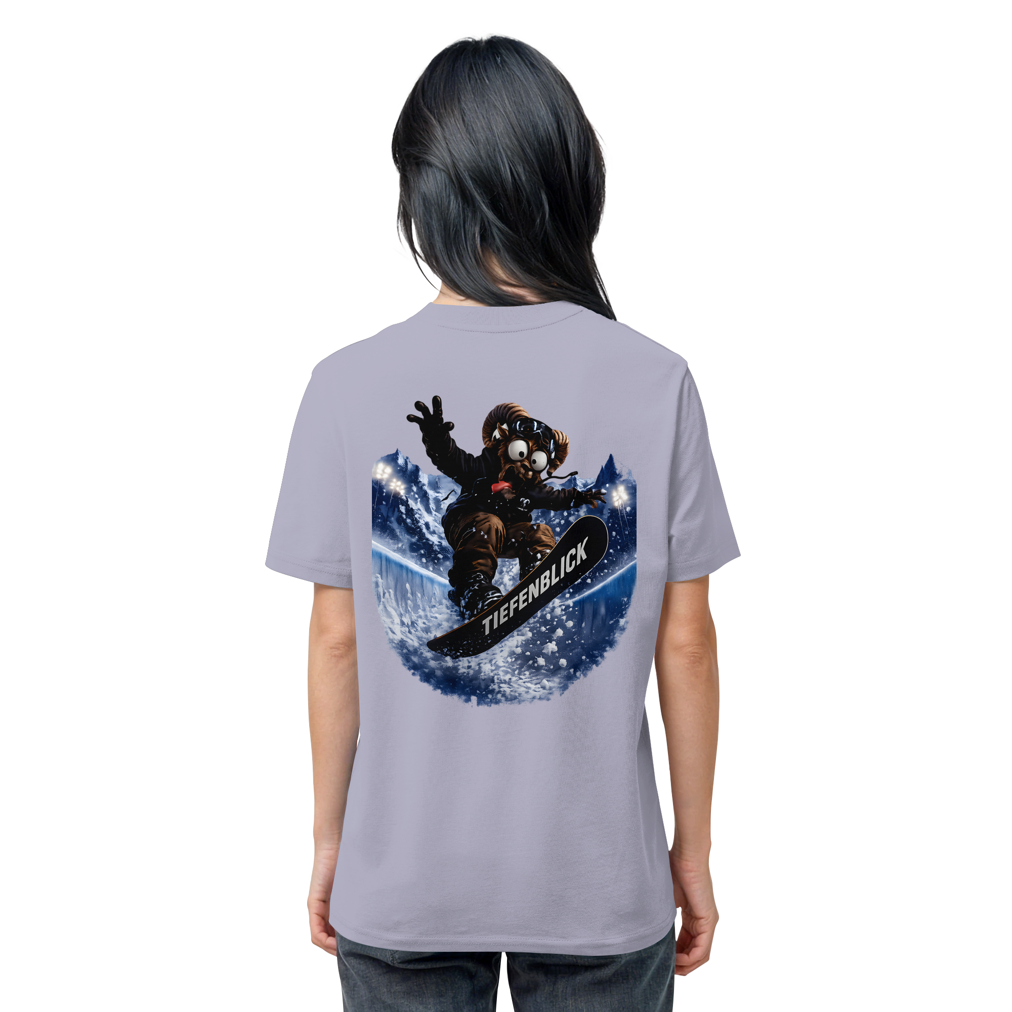 Tiefenblick Snowboarden Halfpipe - Organic Shirt
