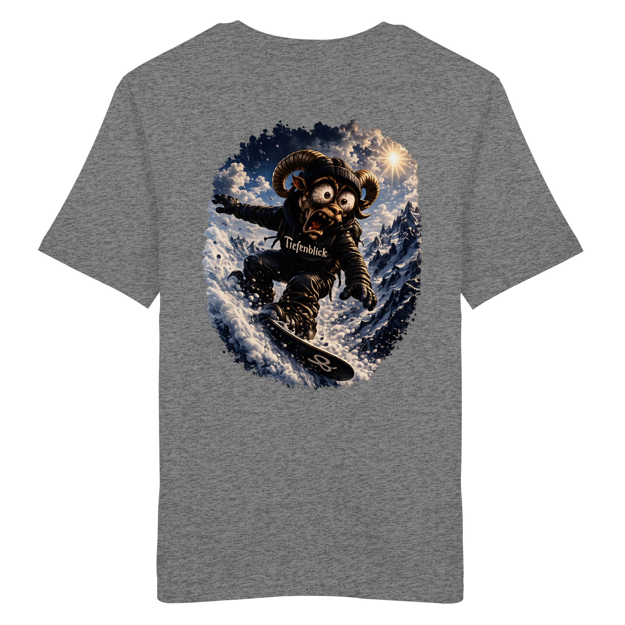 Tiefenblick Snowboarden - Organic Shirt