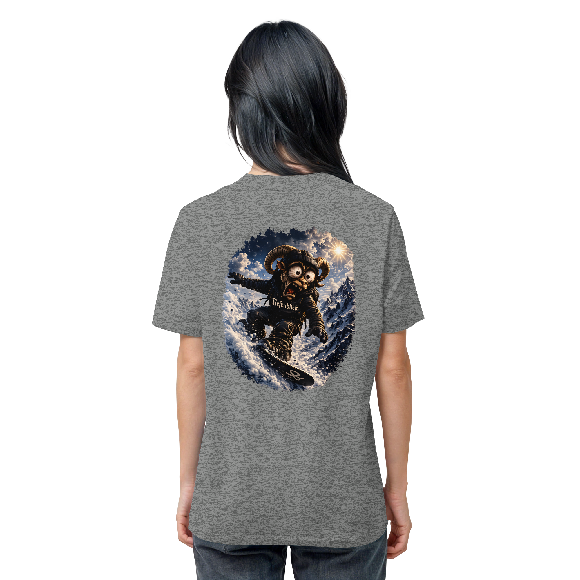 Tiefenblick Snowboarden - Organic Shirt